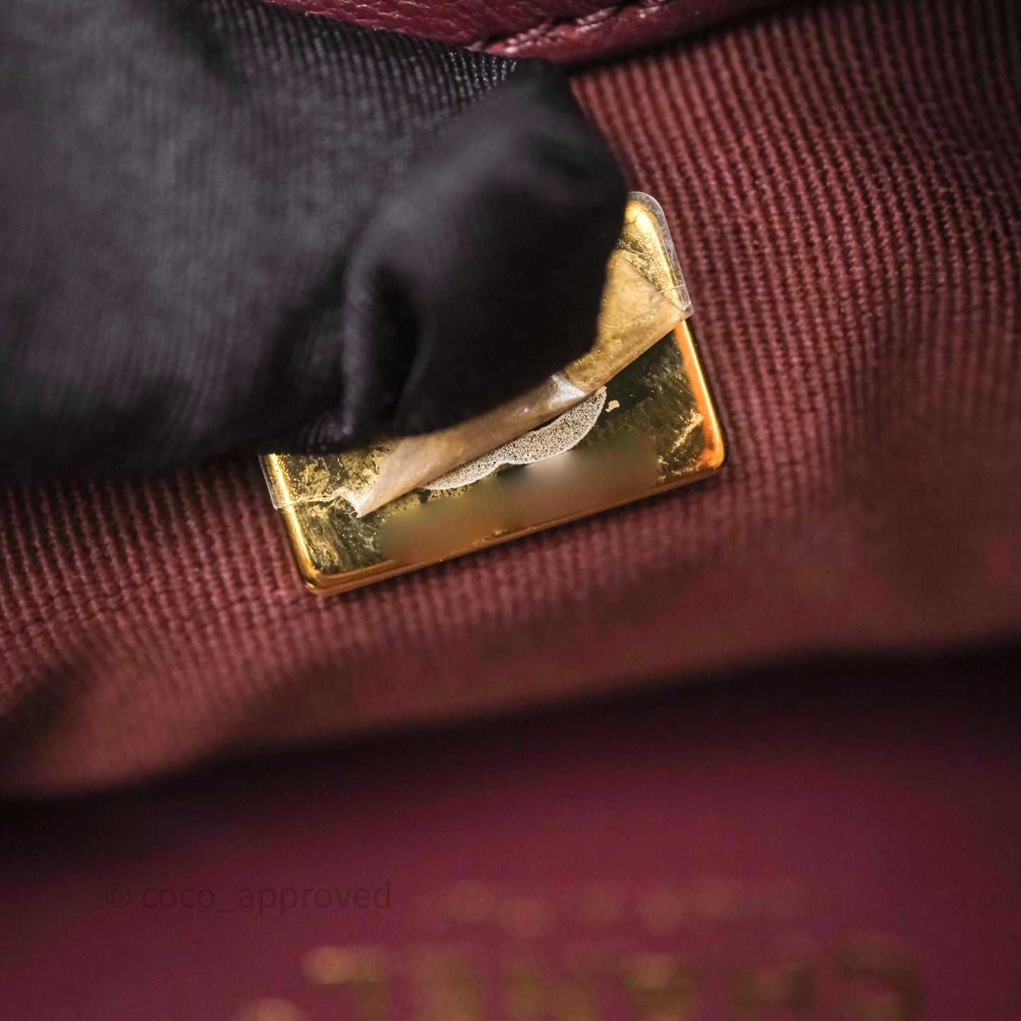 Chanel Quilted Shoulder Flap Bag Red Burgundy Lambskin Gold Hardware