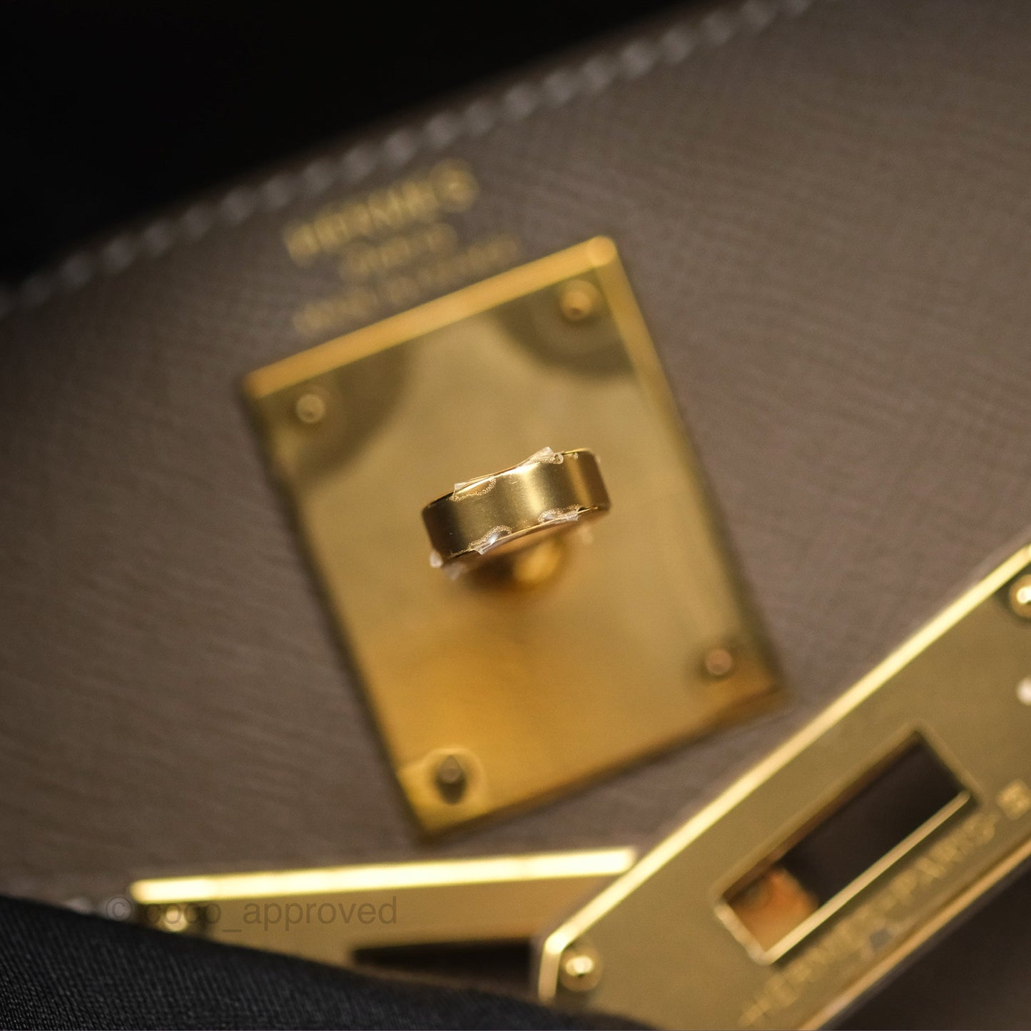 Hermès Kelly Sellier 28 Etoupe 18 Epsom Gold Hardware