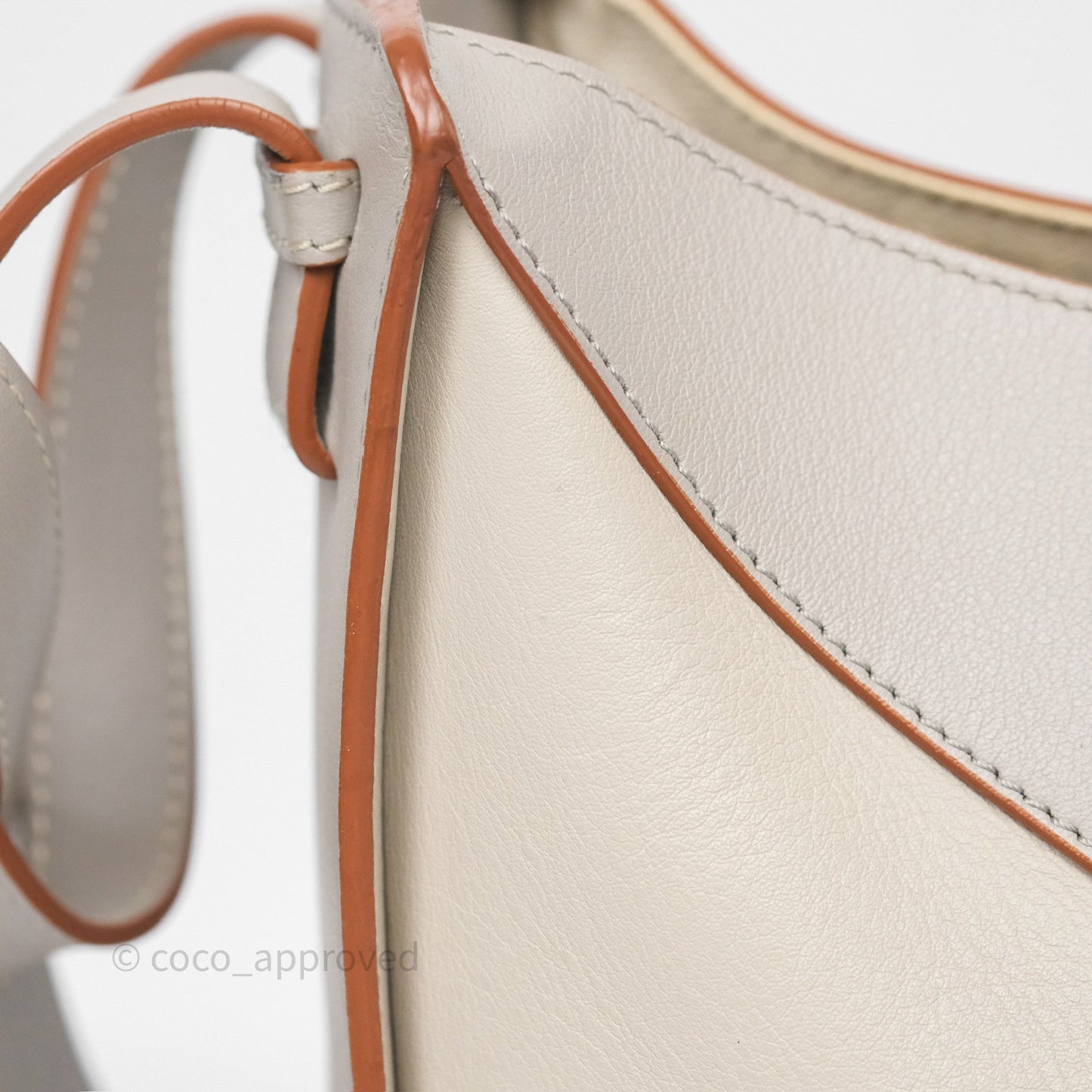 Loewe Small Hammock Shoulder Bag Calfskin Light Grey/Beige