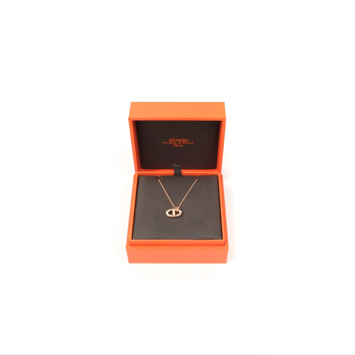 Hermès Farandole Pendant Necklace Small Model Rose Gold