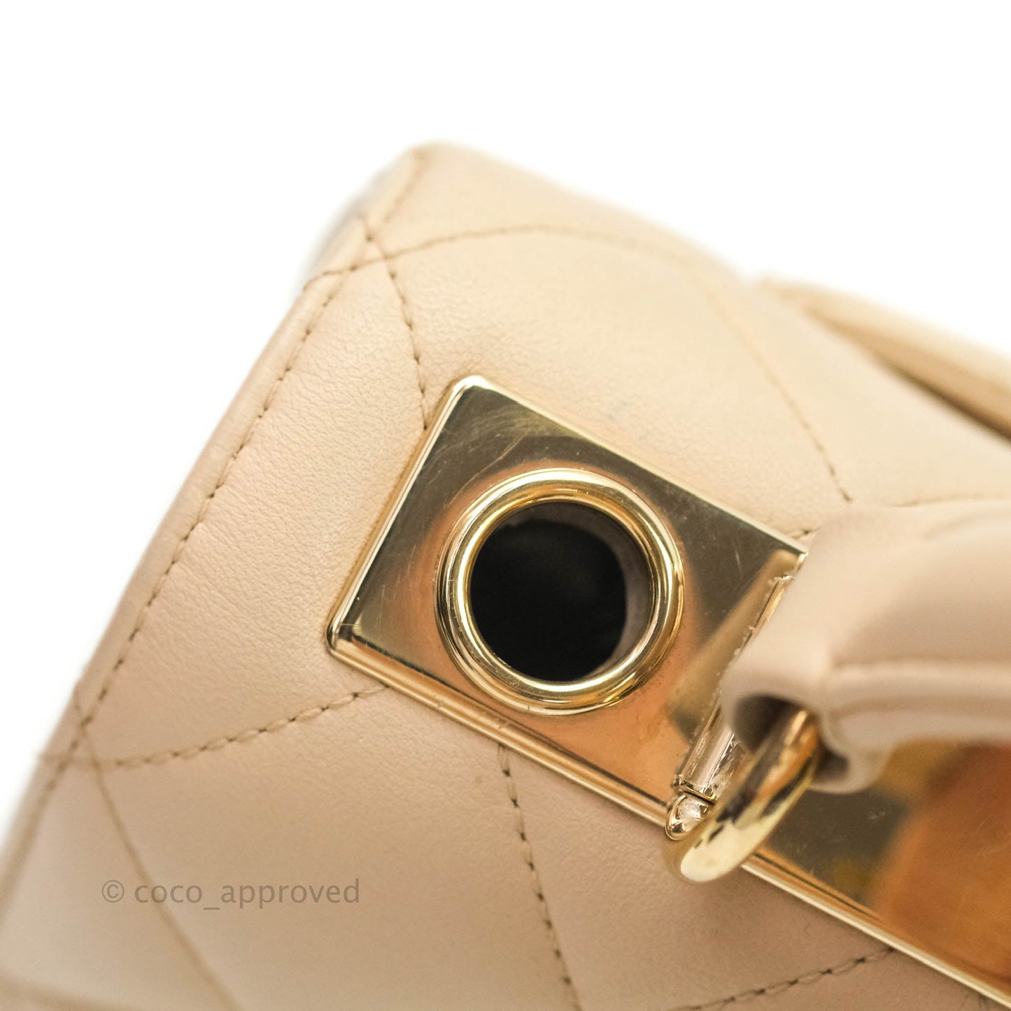 Chanel Trendy CC Small Light Beige Lambskin Gold Hardware
