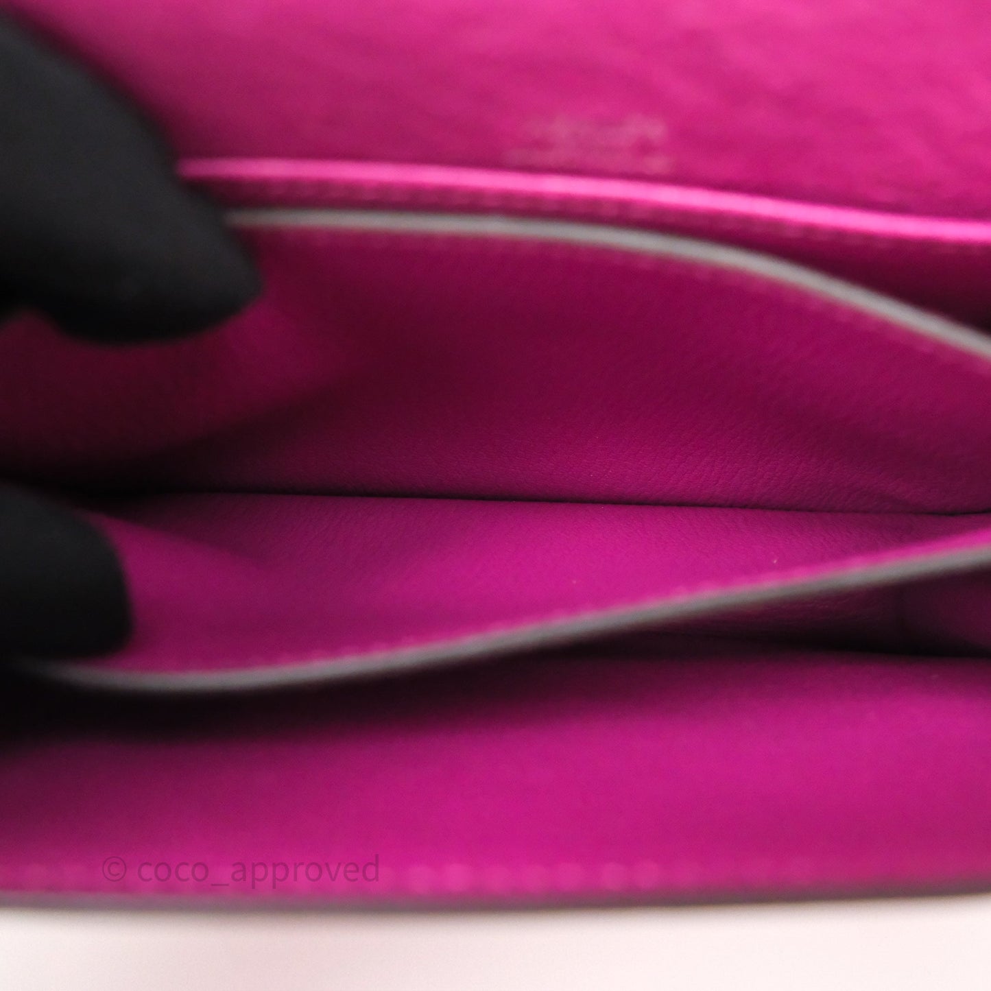Hermès Roulis Mini 18 Rose Pourpre L3 Autruche Palladium Hardware