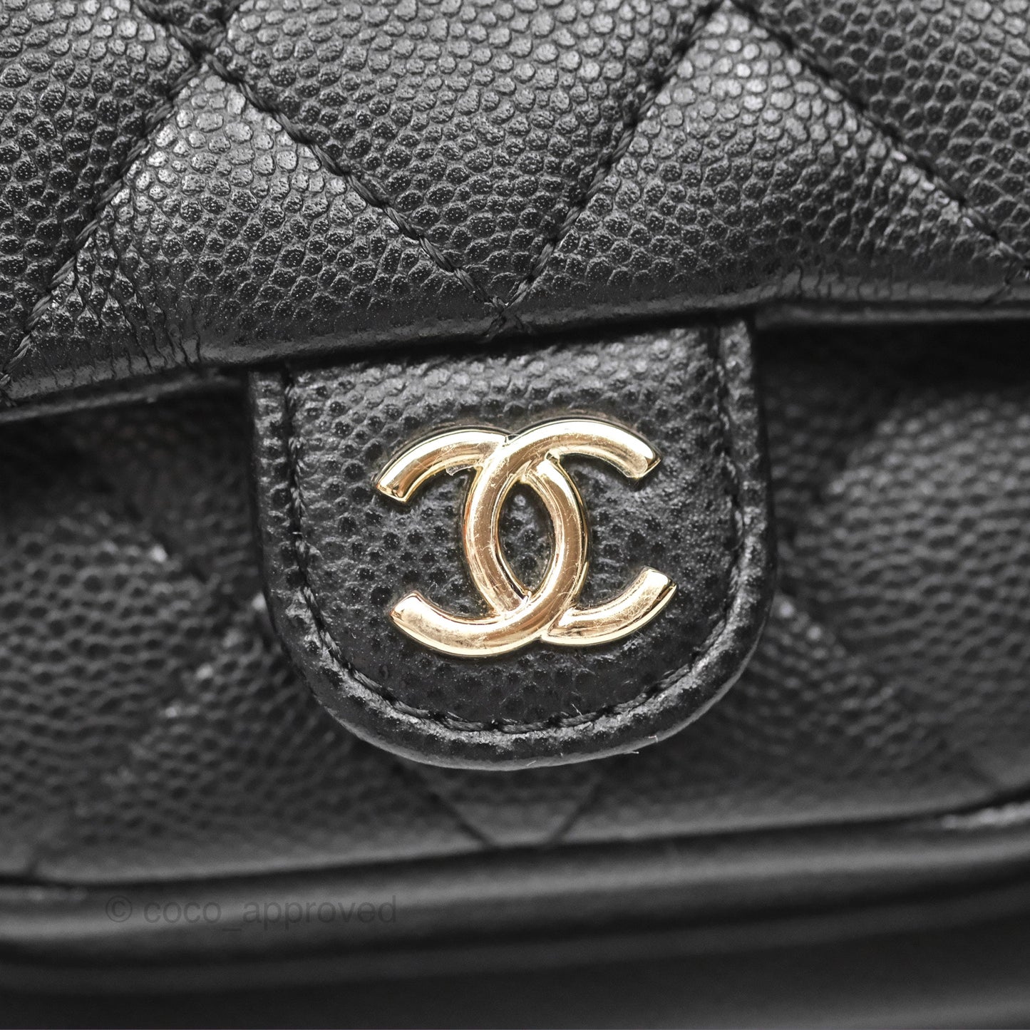 Chanel Small Duma Backpack Caviar Black Gold Hardware 23K