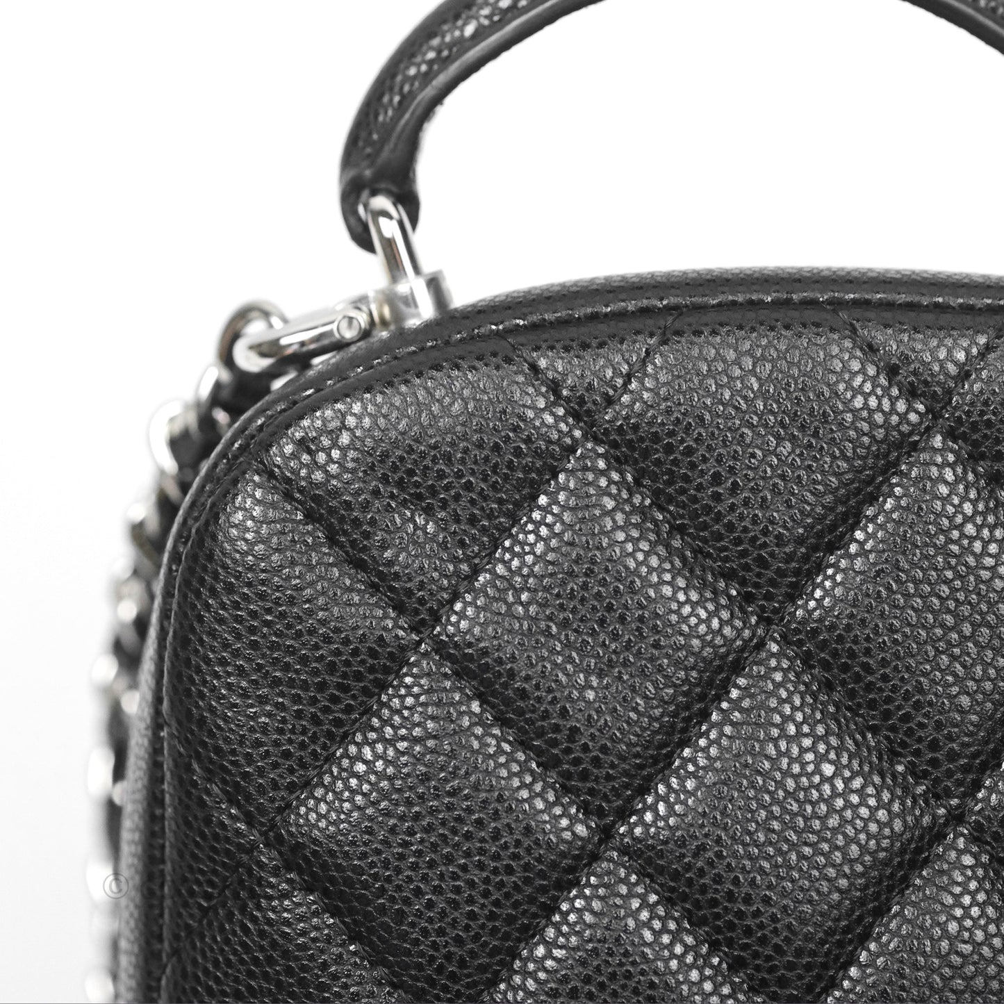 Chanel Classic Mini Backpack Black Caviar Silver Hardware