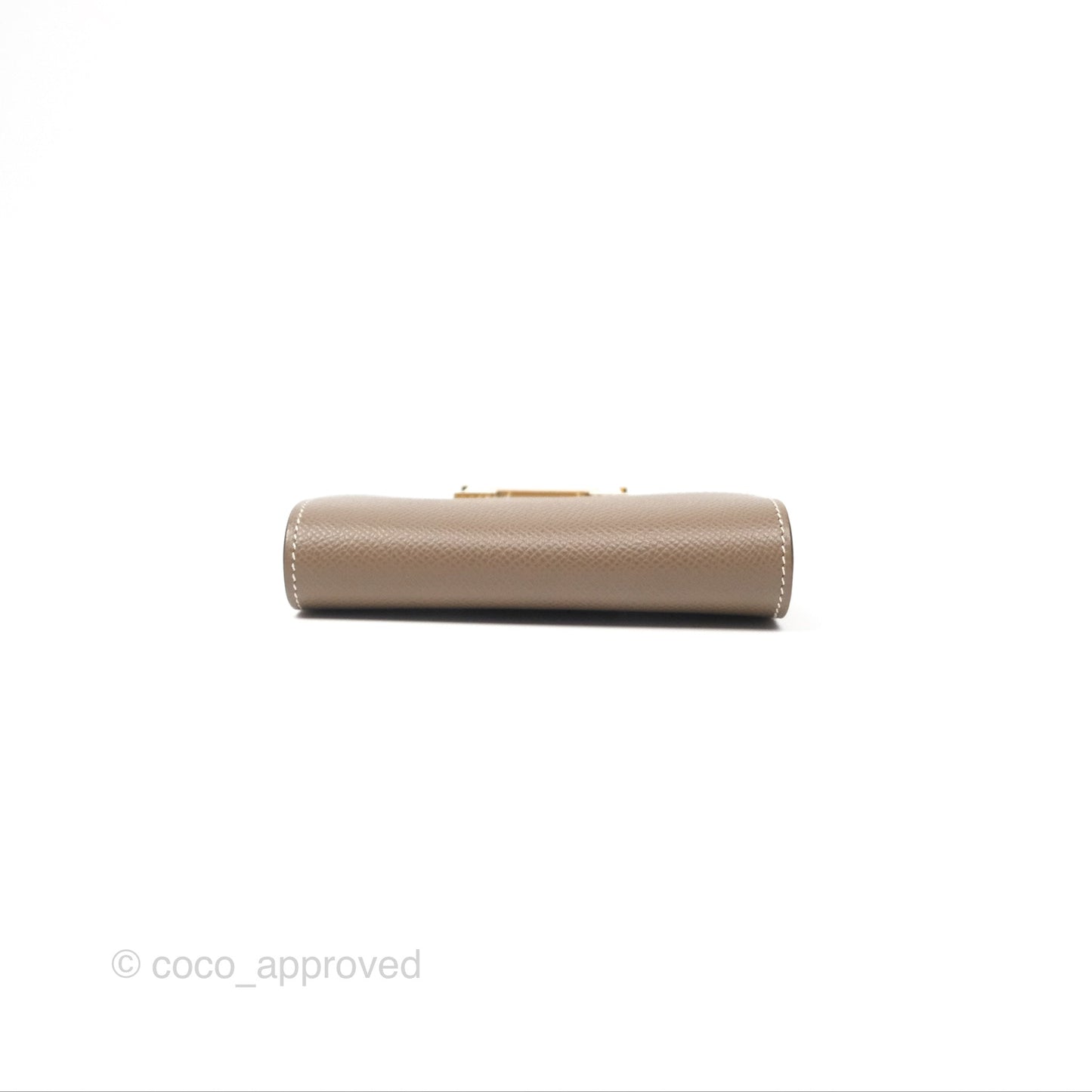 Hermès Constance Slim Wallet Etoupe Epsom Gold Hardware