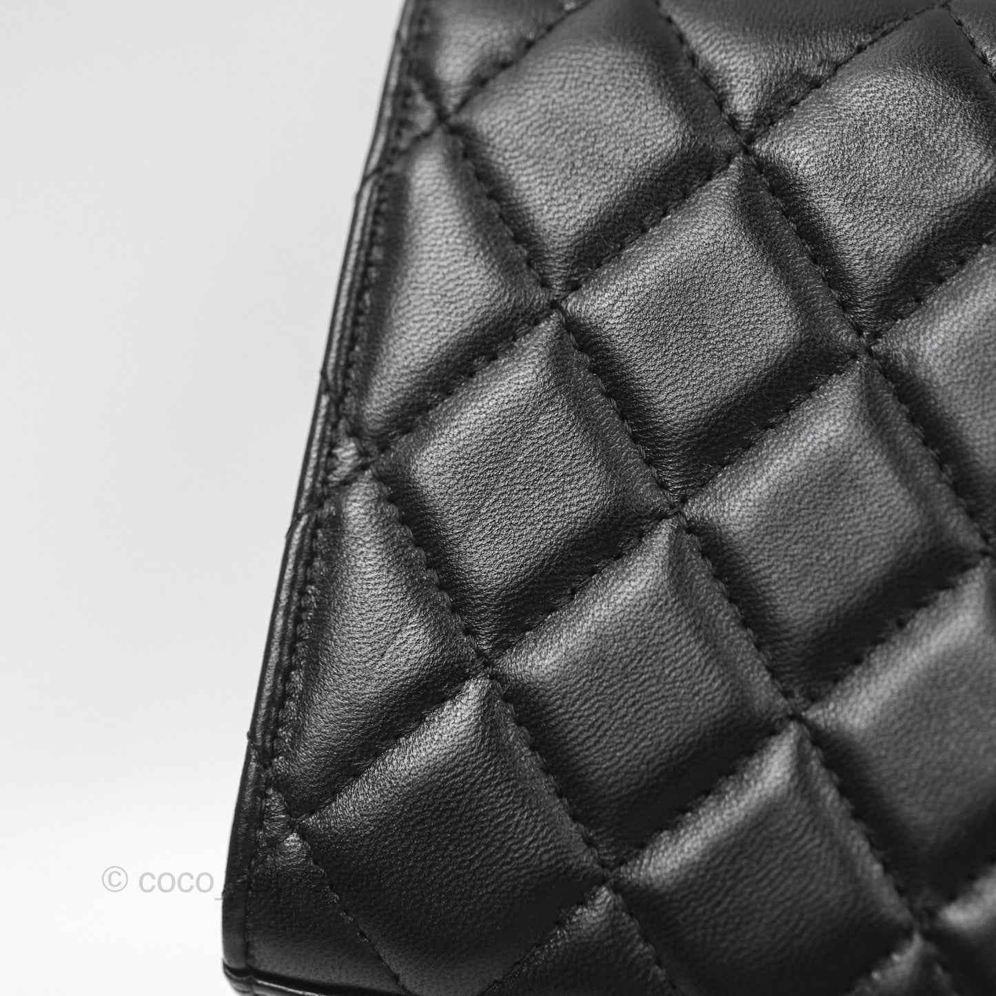 Chanel Mini Quilted Trendy CC Clutch With Chain Black Lambskin Rose Gold Hardware