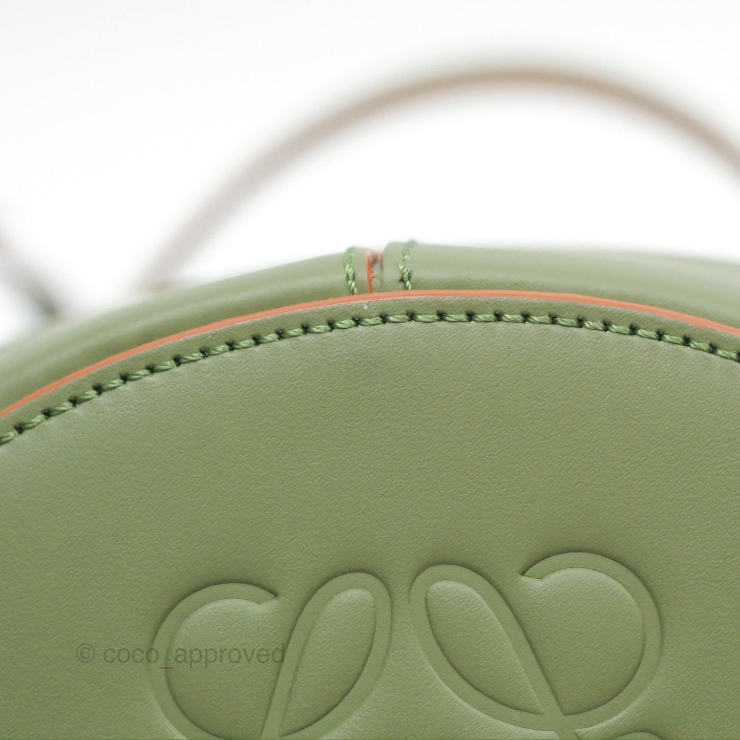 Loewe Mini Balloon Bucket Bag Green Calfskin
