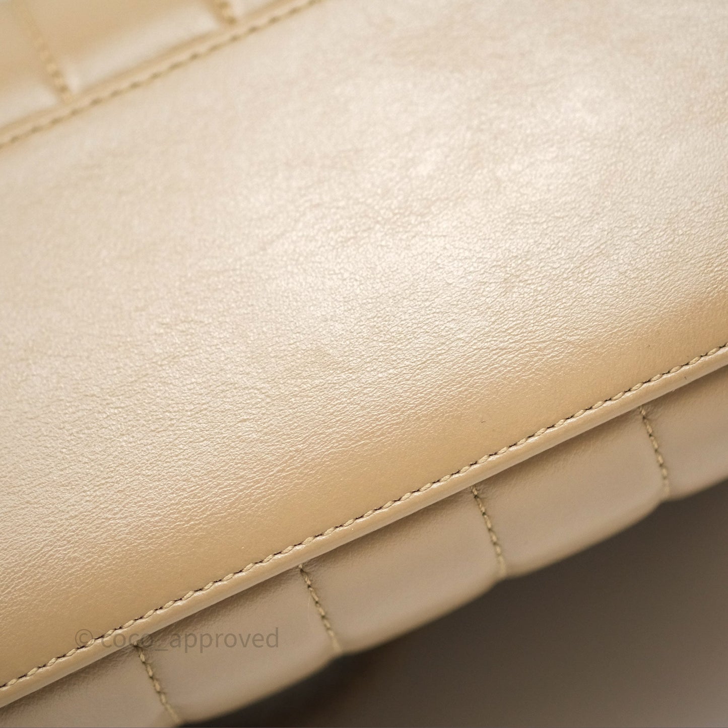 Saint Laurent Loulou Small Flap Bag Beige Gold Hardware