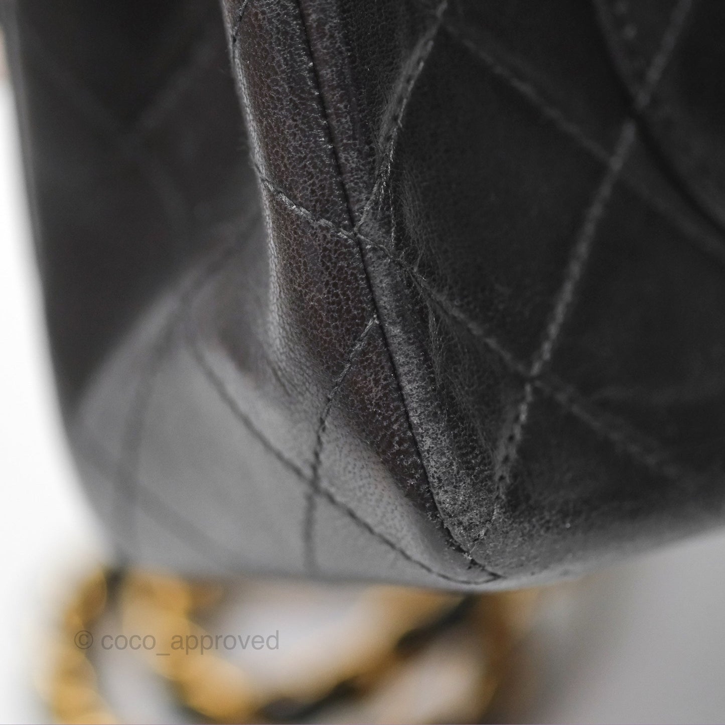Chanel Classic Vintage Small Flap Black Lambskin 24K Gold Hardware