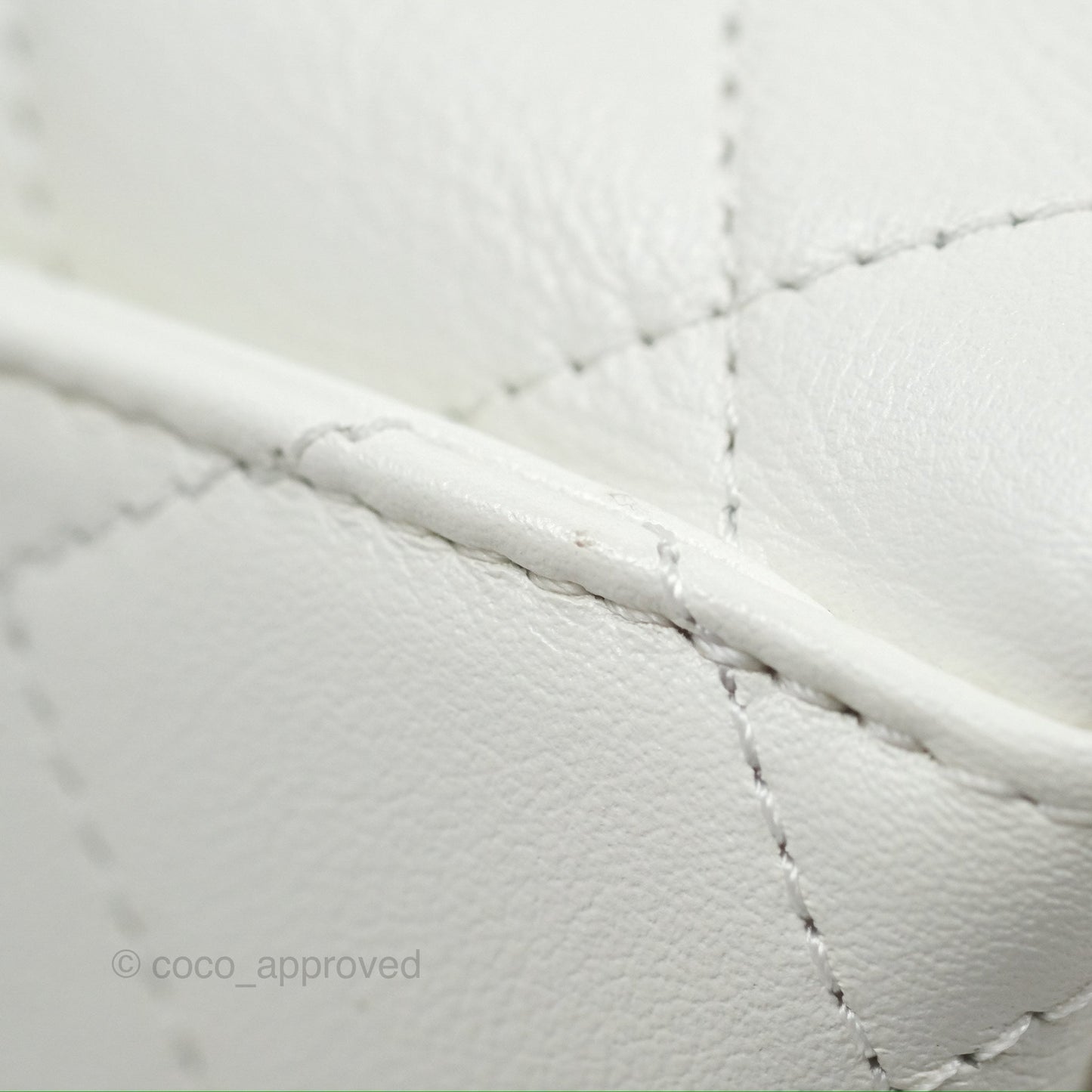 Chanel Adjustable Flap Bag White Calfskin Aged Gold Hardware