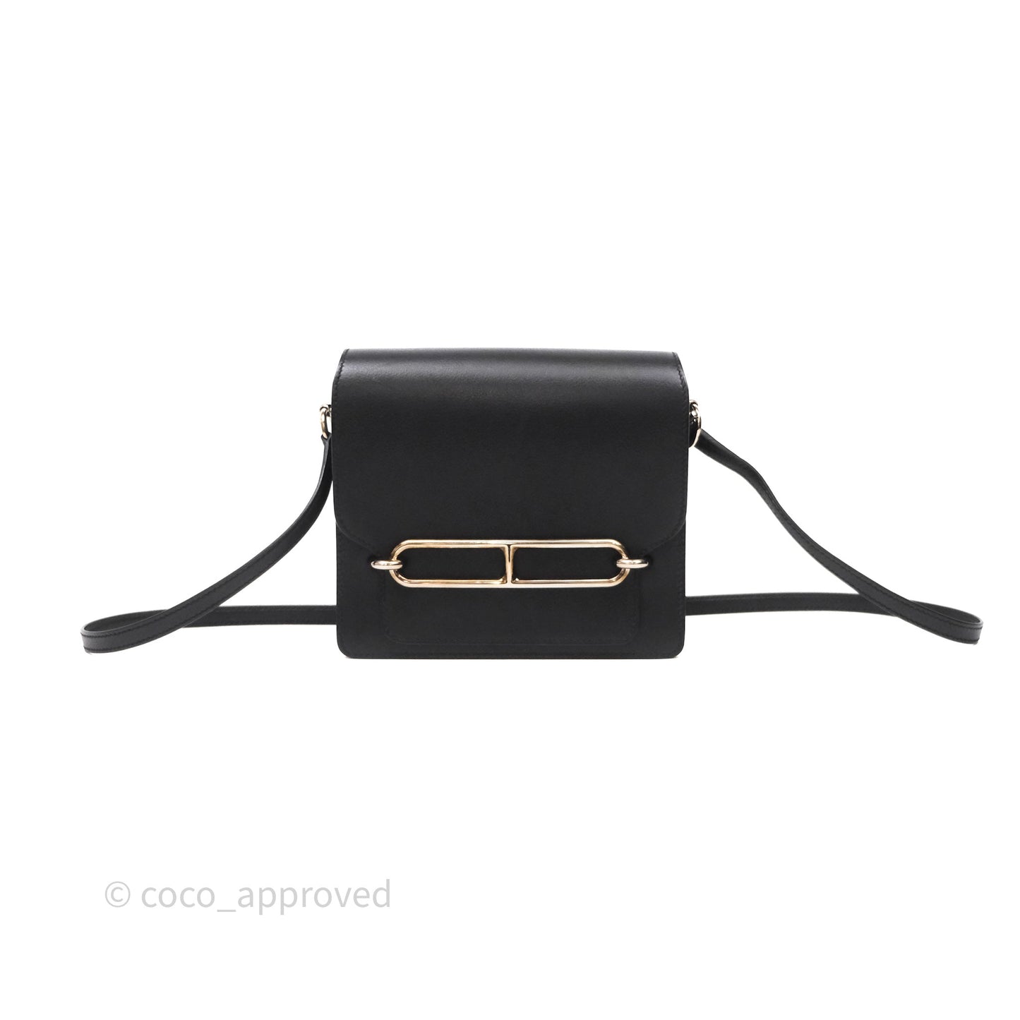 Hermès Roulis Mini 18 Black Noir 89 Palladium Hardware