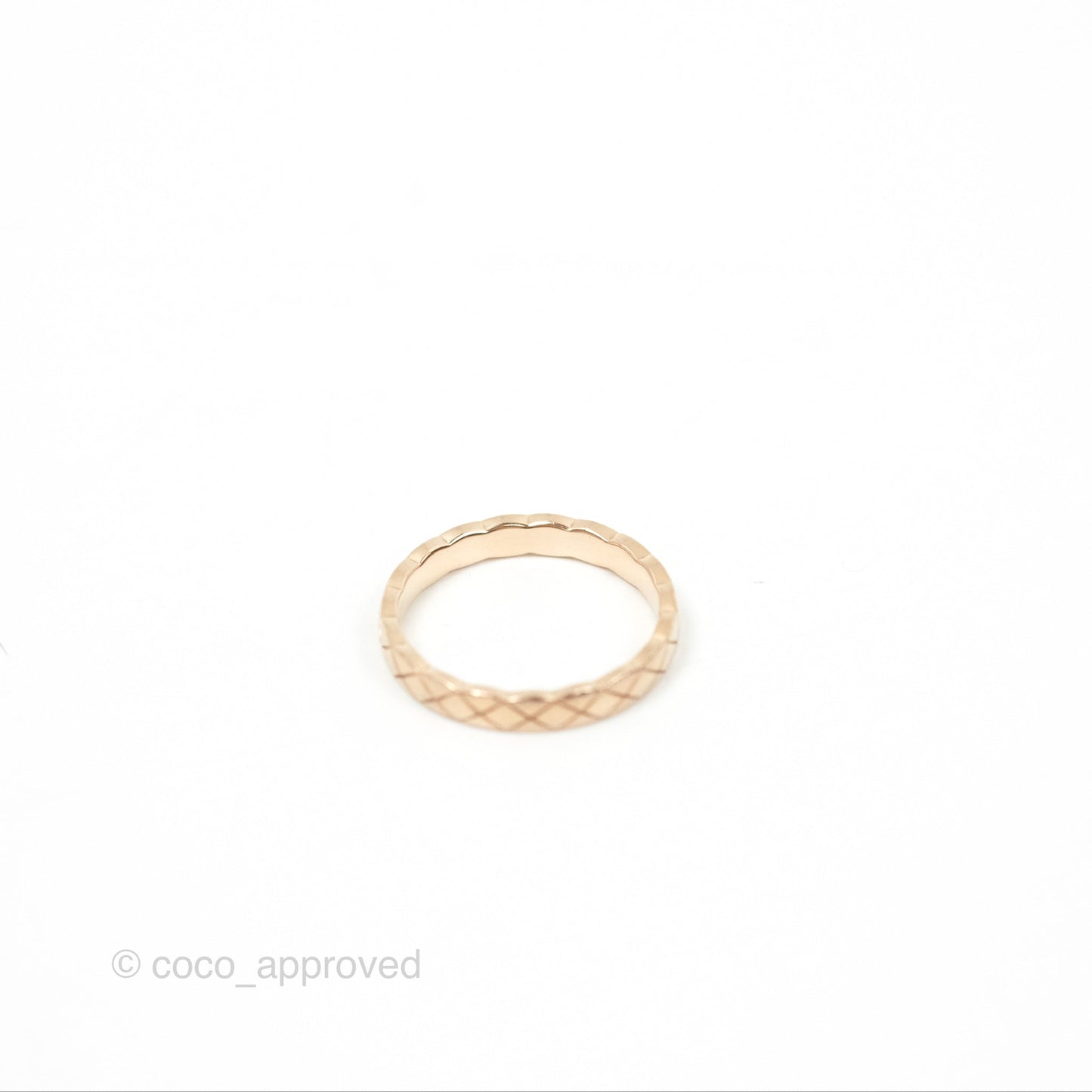 Chanel Coco Crush Ring 18K Beige Gold Size 57