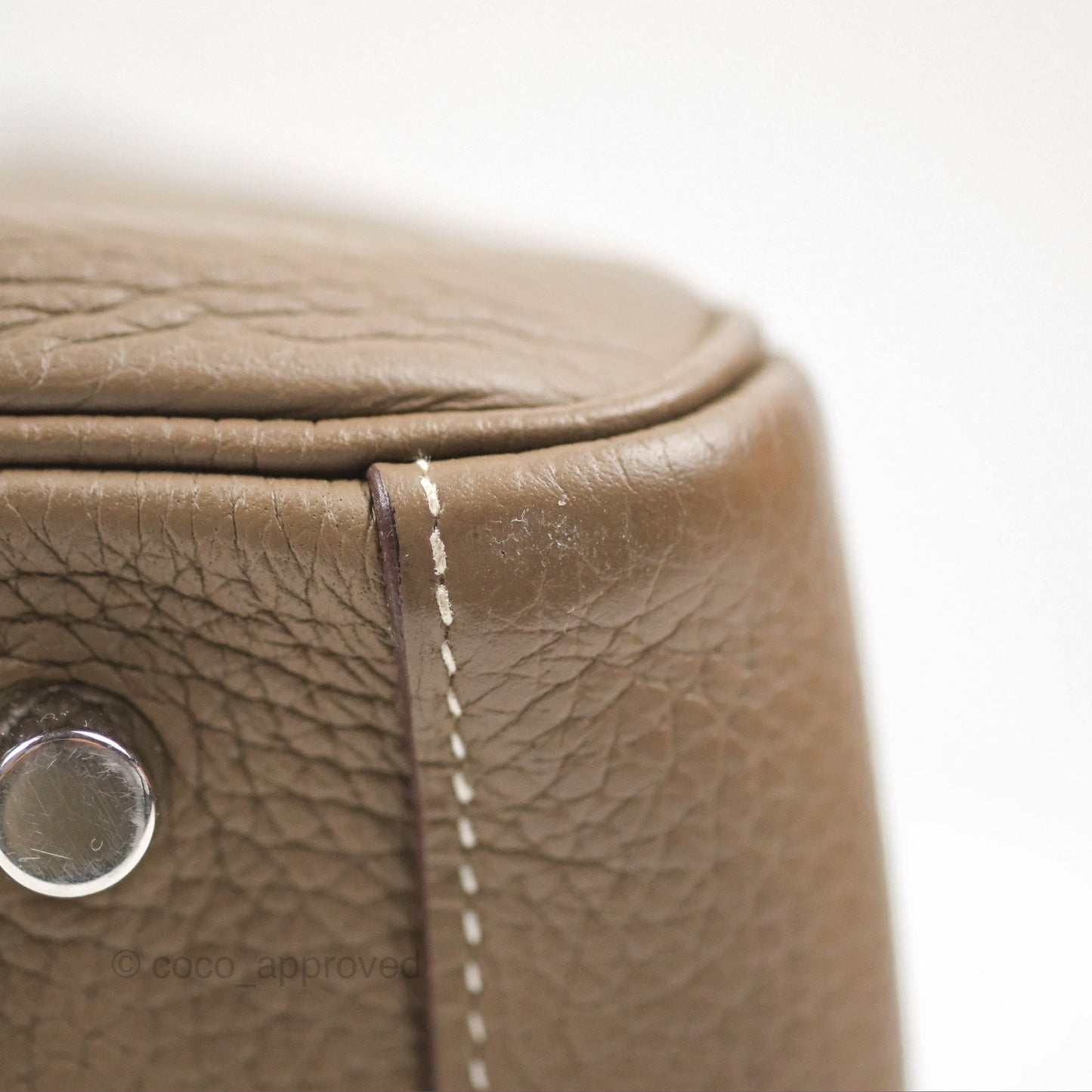 Hermès Lindy 26 Etoupe Clemence Palladium Hardware