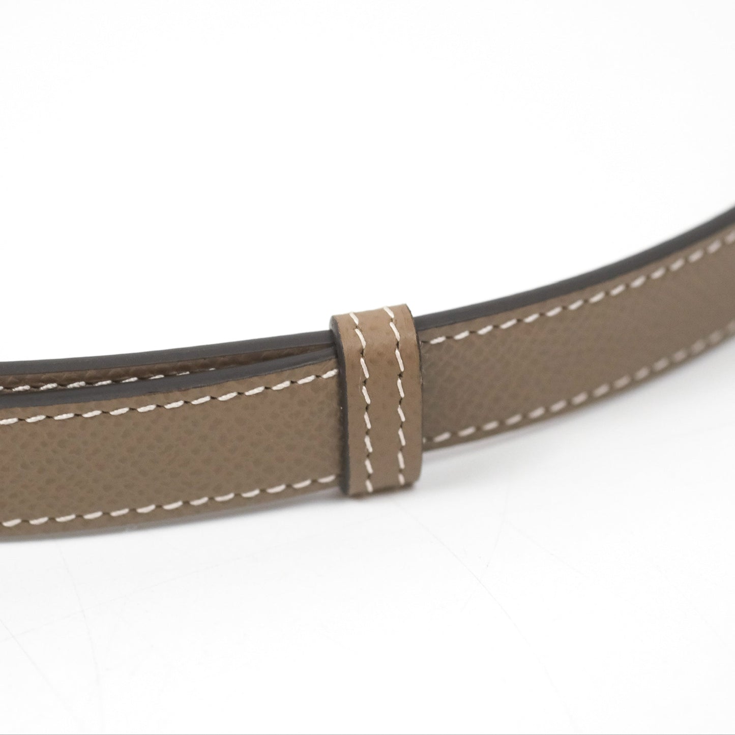 Hermès Epsom Kelly Buckle Belt Etoupe Gold Hardware