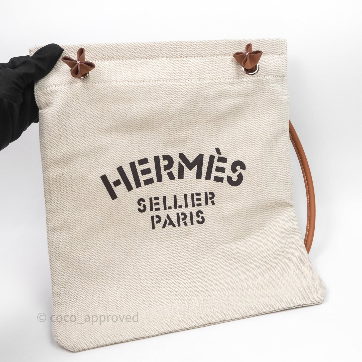 Hermès Aline Canvas Tote Bag