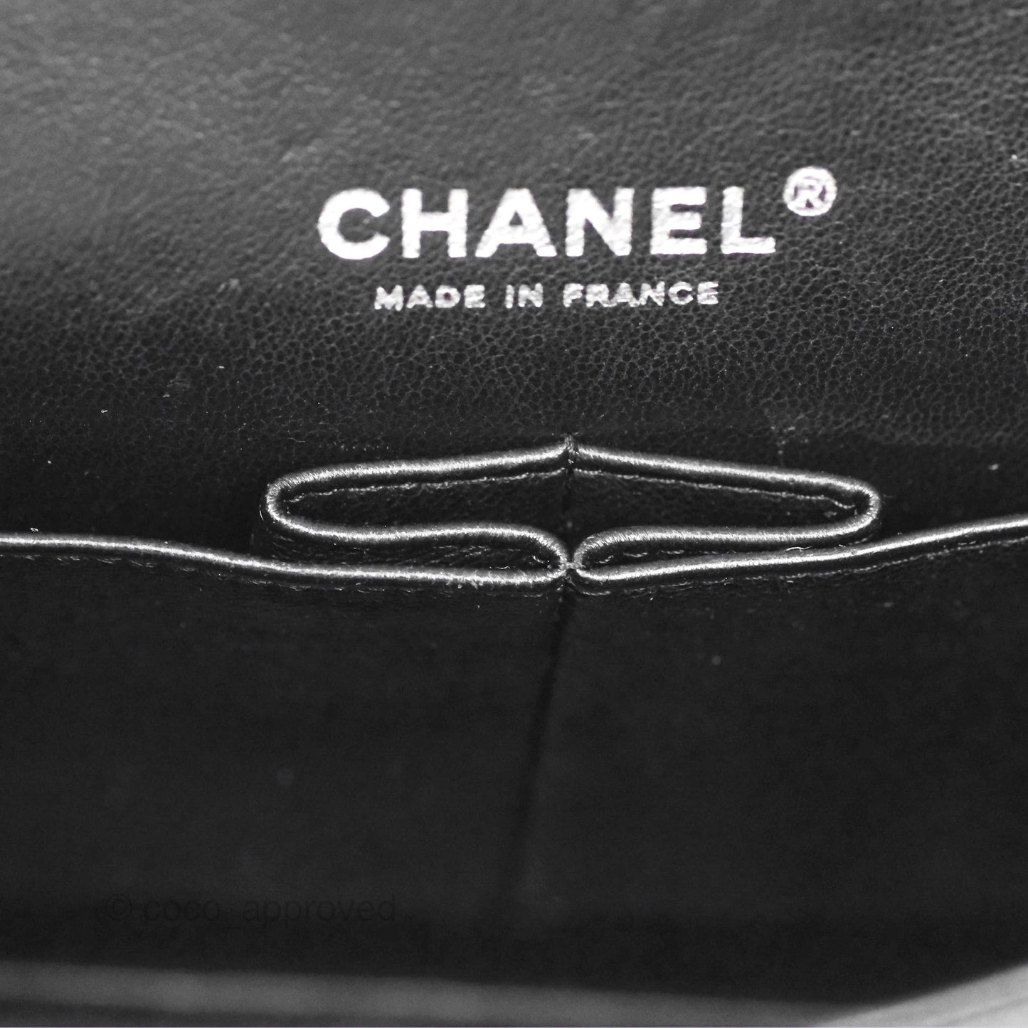 Chanel Classic M/L Medium Flap Quilted Black Caviar Silver Hardware