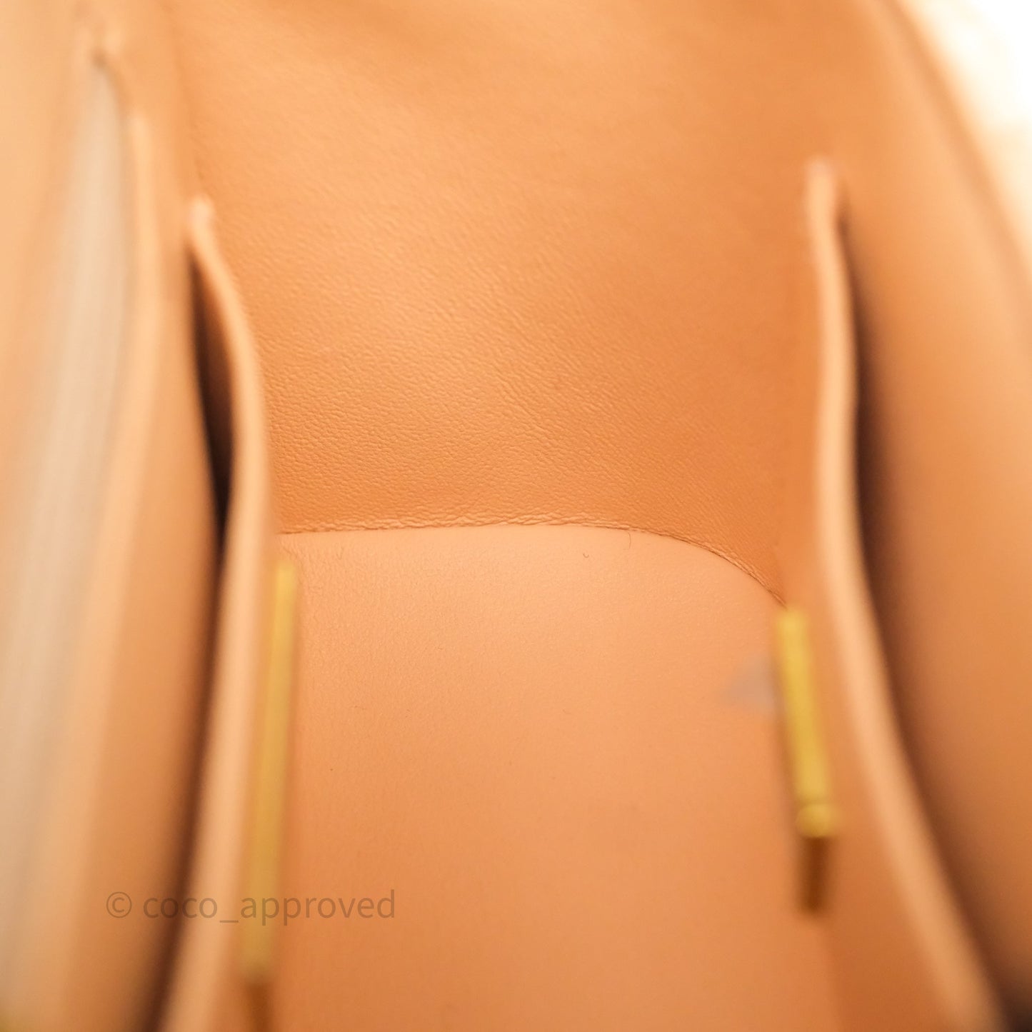 Chanel Vanity Case with Top Handle Orange Apricot Tweed Aged Gold Hardware