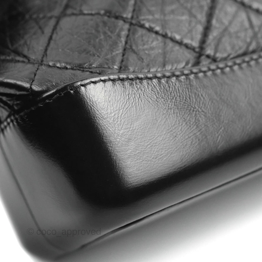 Chanel Small Gabrielle Backpack Black Aged Calfskin