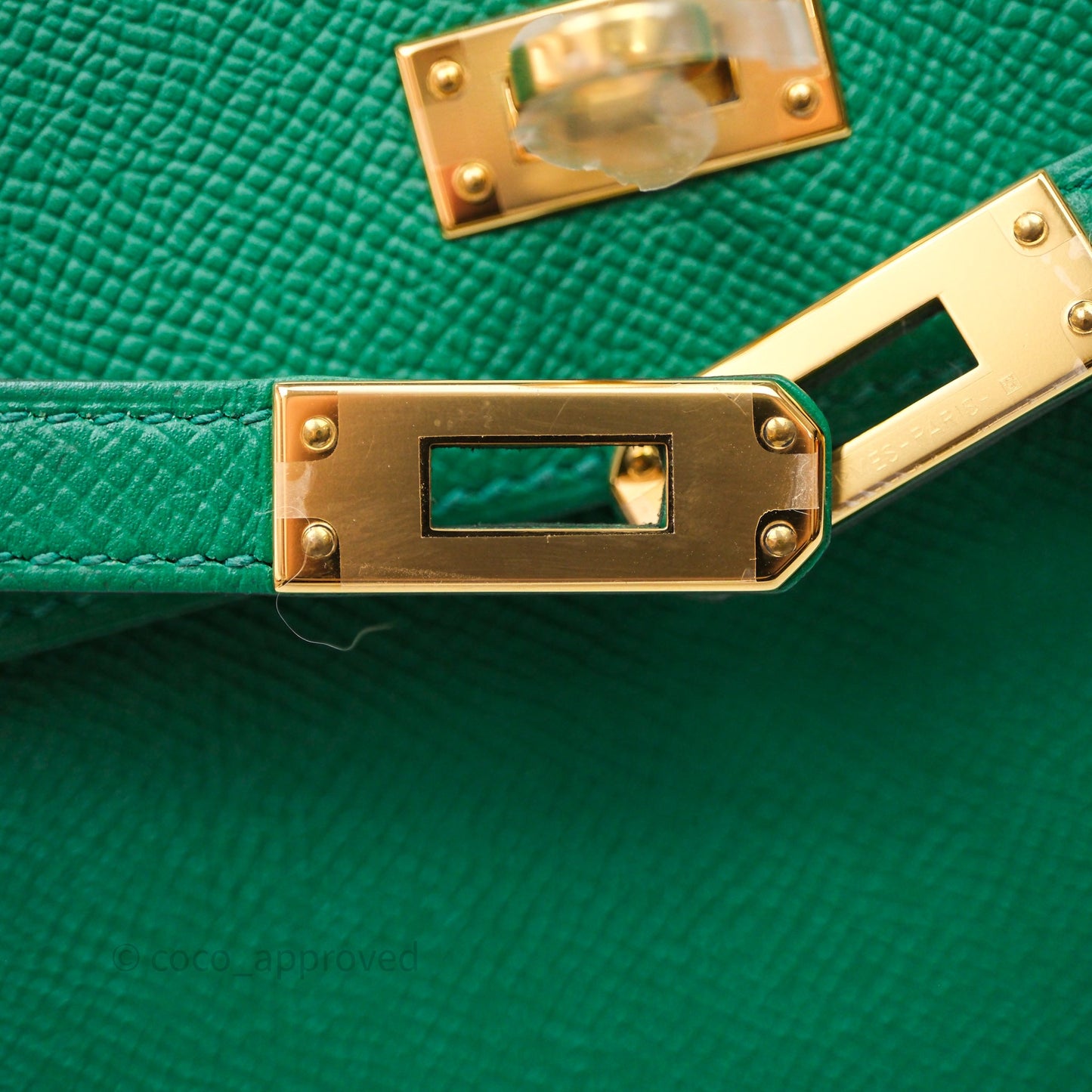 Hermes Kelly 25 Sellier Vert Vertigo Epsom Gold Hardware