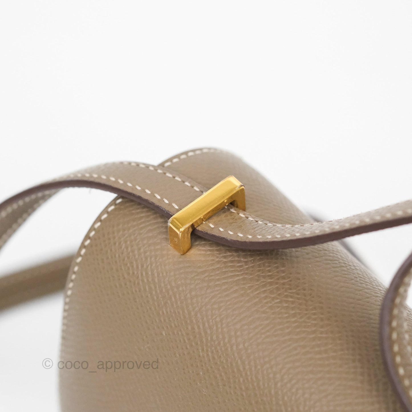 Hermès Constance Mini 18cm Mirror Etoupe Epsom Gold Hardware