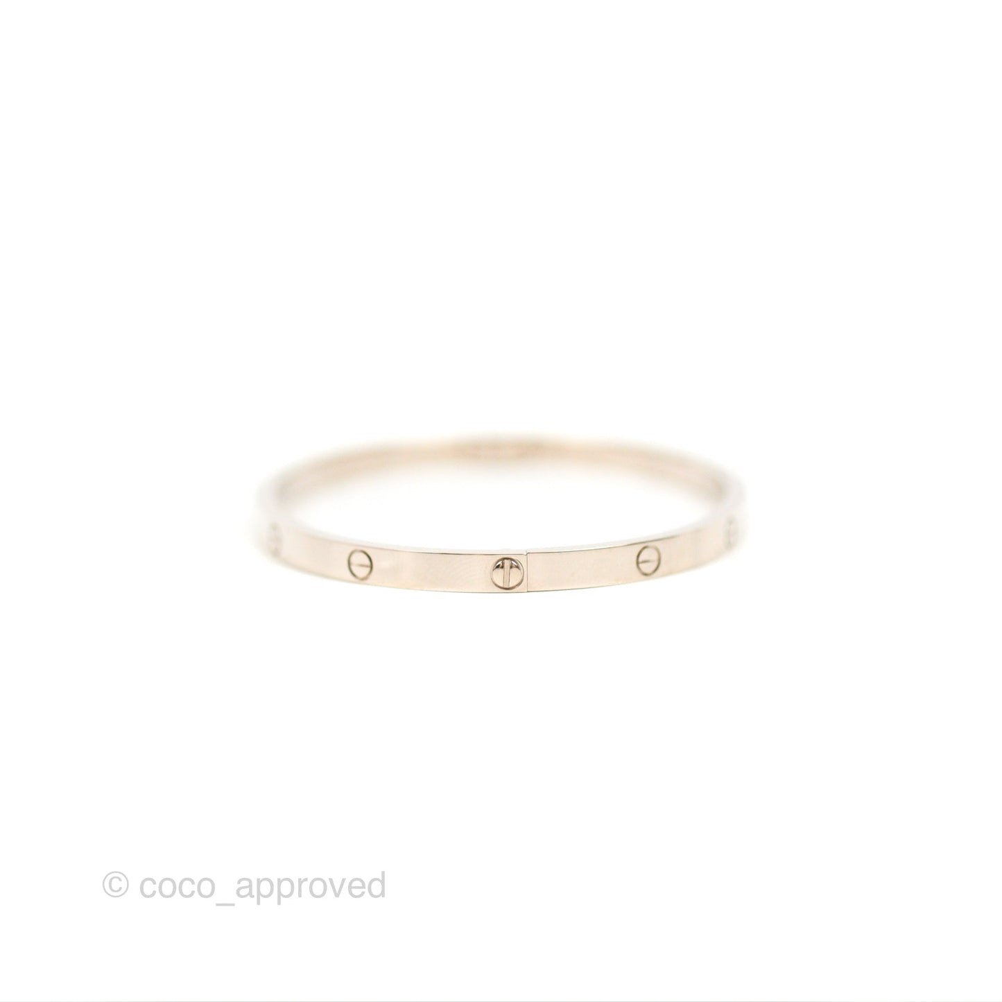 Cartier Small Love Bracelet White Gold Size 16