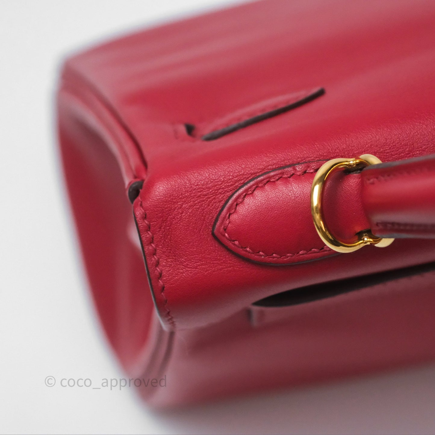 Hermès Kelly II 25 Retourne Swift Rouge Piment 5X Gold Hardware