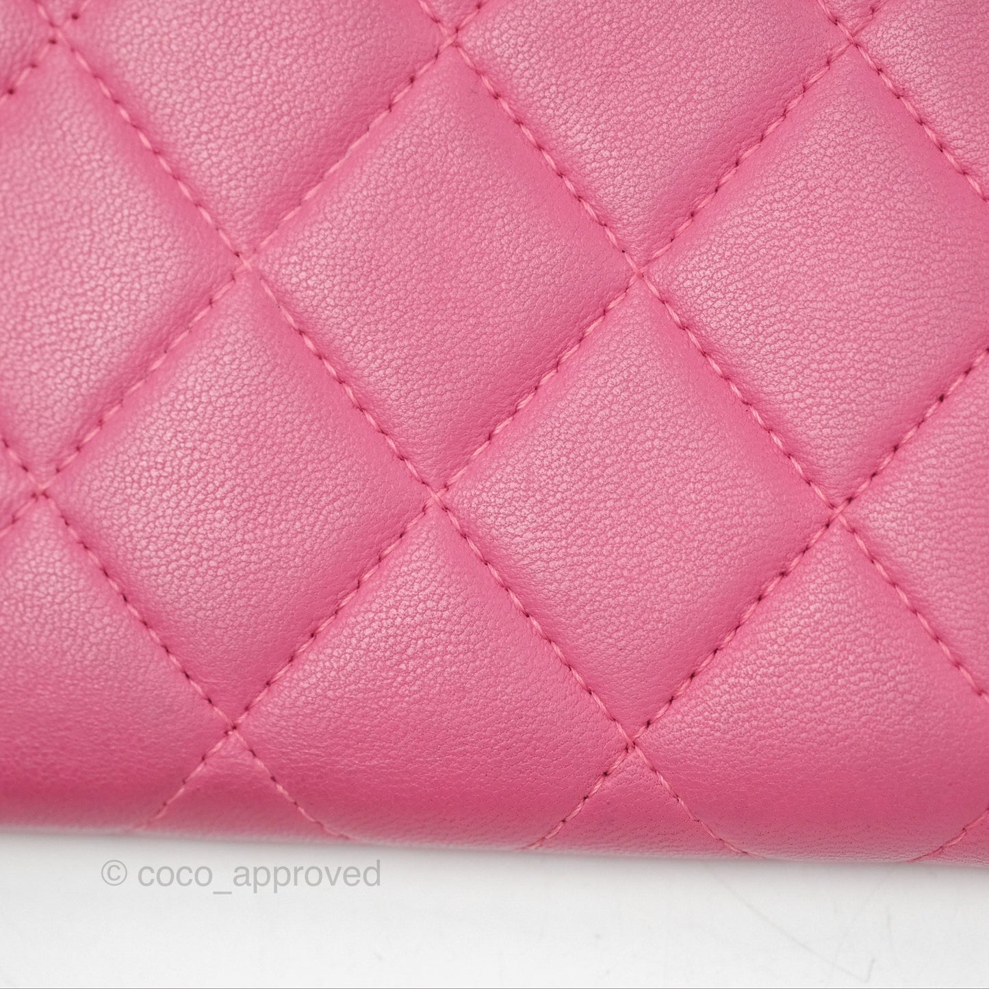 Chanel Classic Quilted Long Wallet Pink Lambskin Gold Hardware