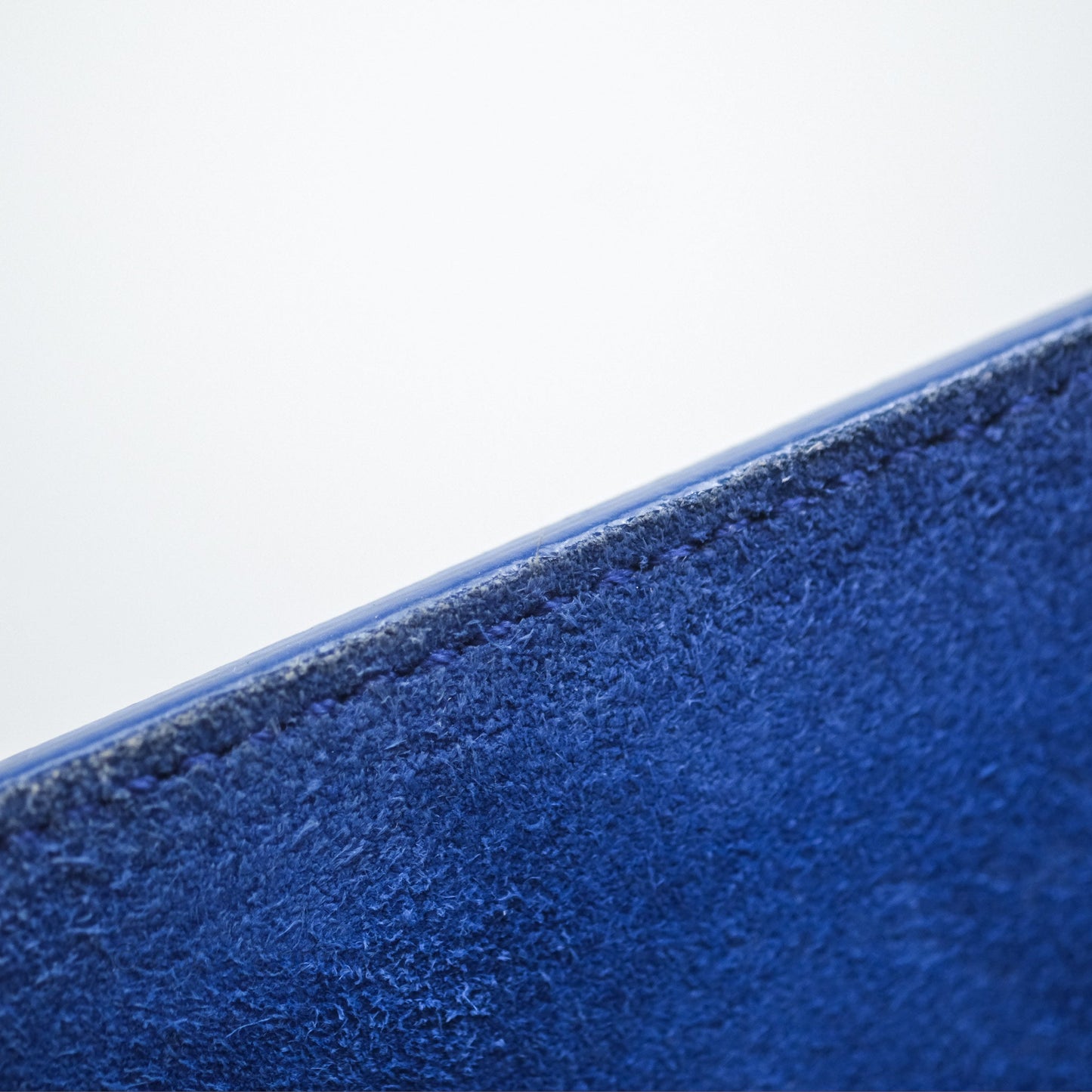 Saint Laurent Large Belle De Jour Clutch Blue Patent
