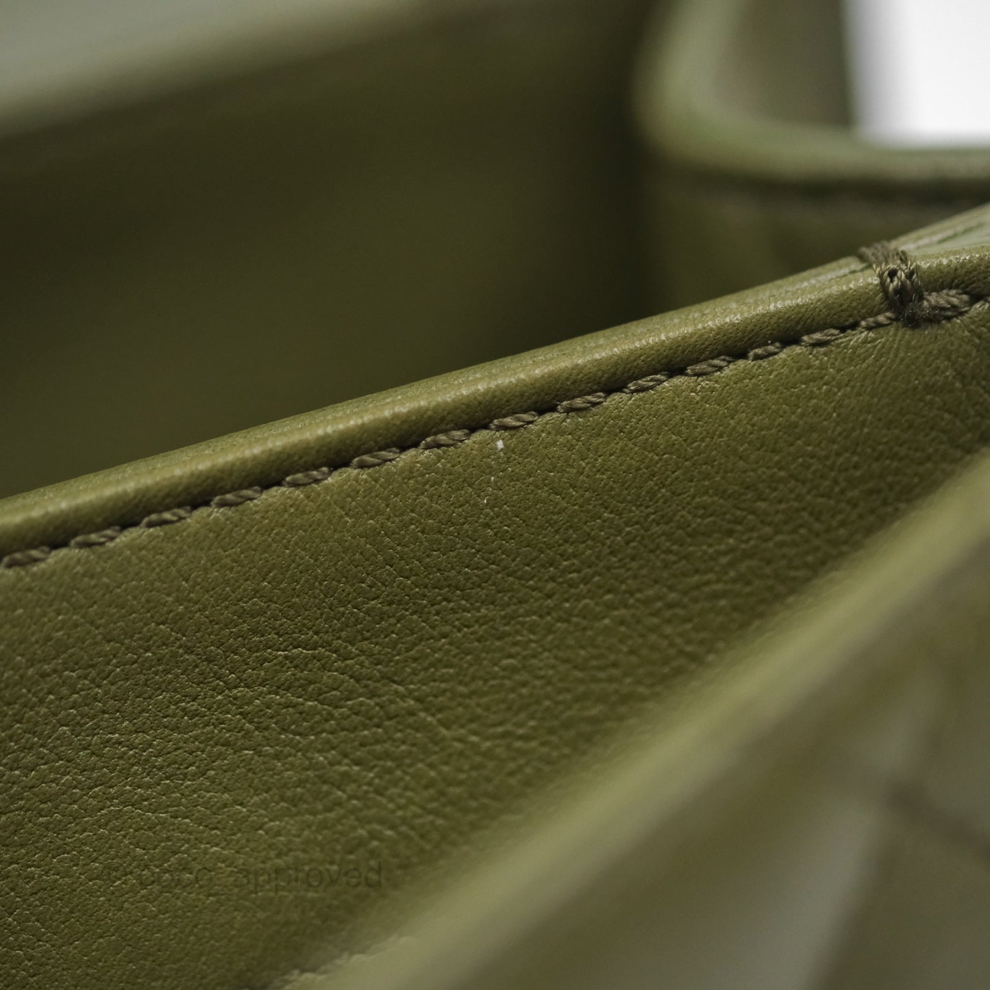 Chanel Small Coco Lady Quilted Flap Bag With Top Handle Olive Green Calfskin Gold Hardware