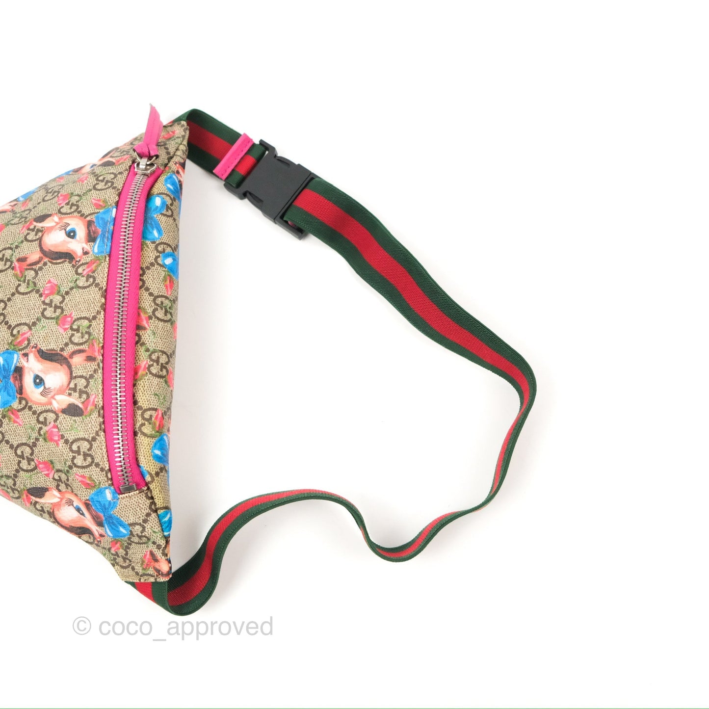 Gucci Girls Supreme Monogram Deer Belt Bag