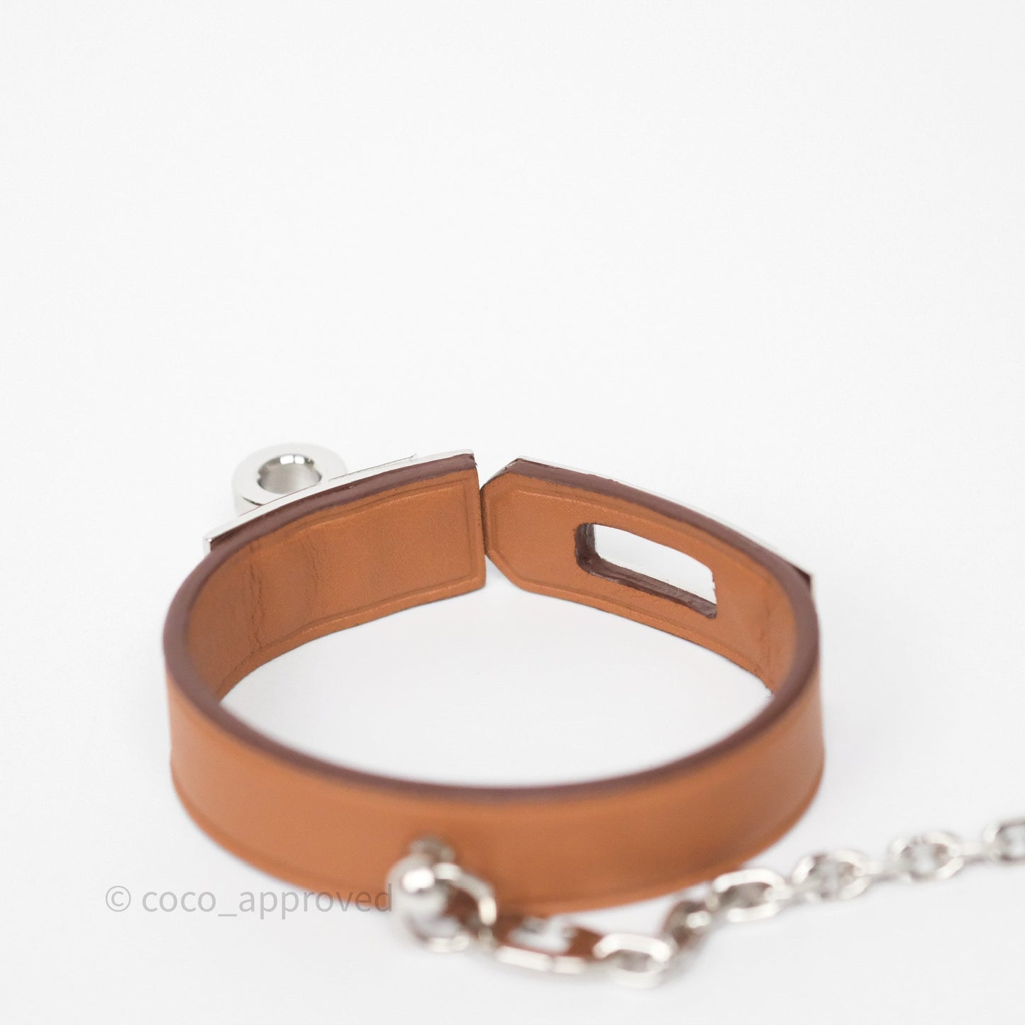 Hermès Kelly Glove Clip Gold Swift Palladium Hardware