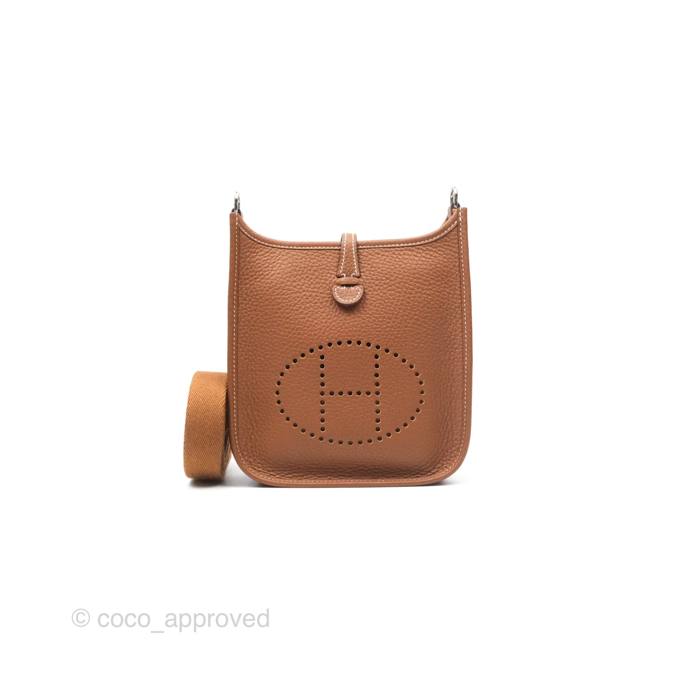 Hermès Mini Evelyne 16 Amazone Gold Clemence Palladium Hardware