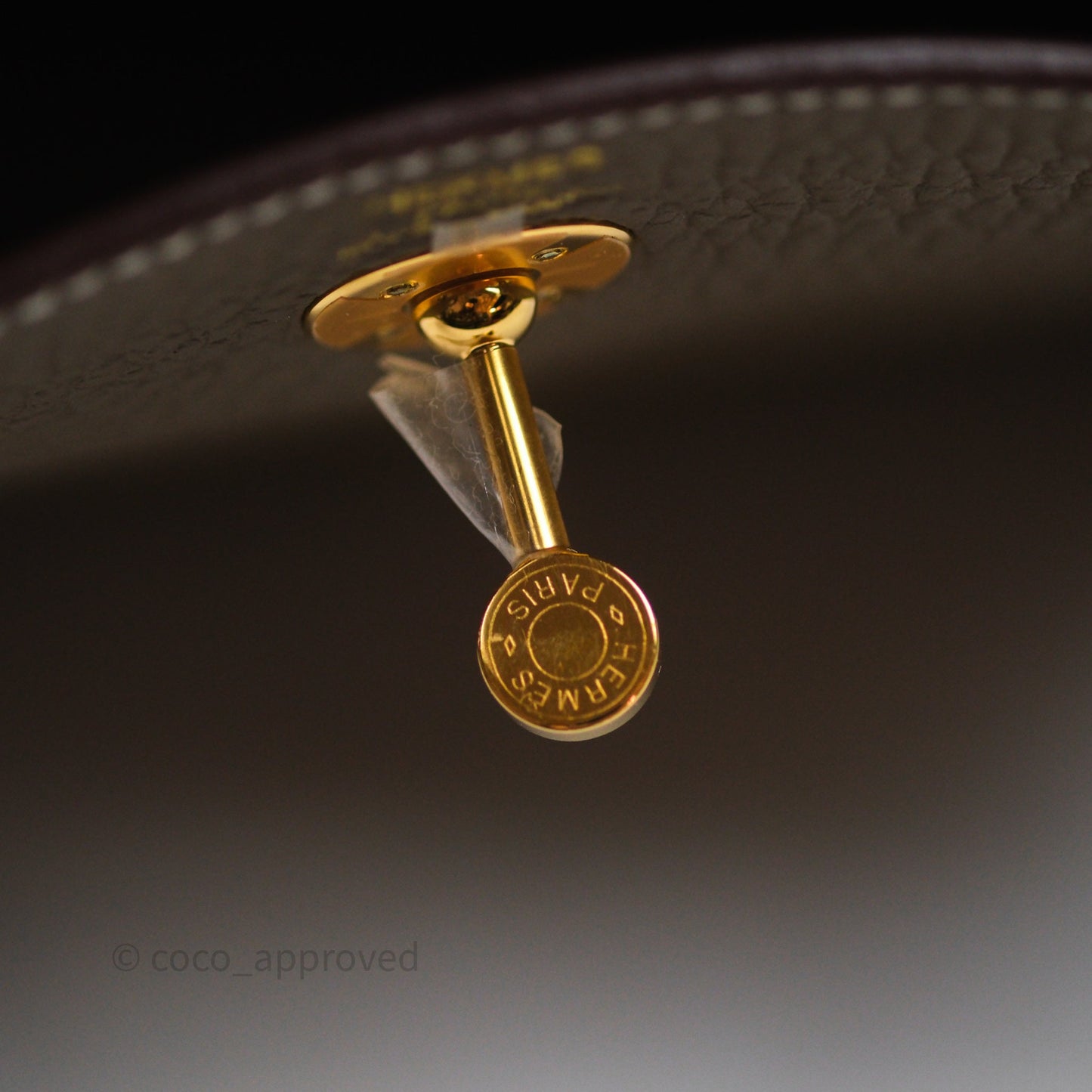 Hermès Mini Lindy 20 Etoupe 18 Clemence Gold Hardware