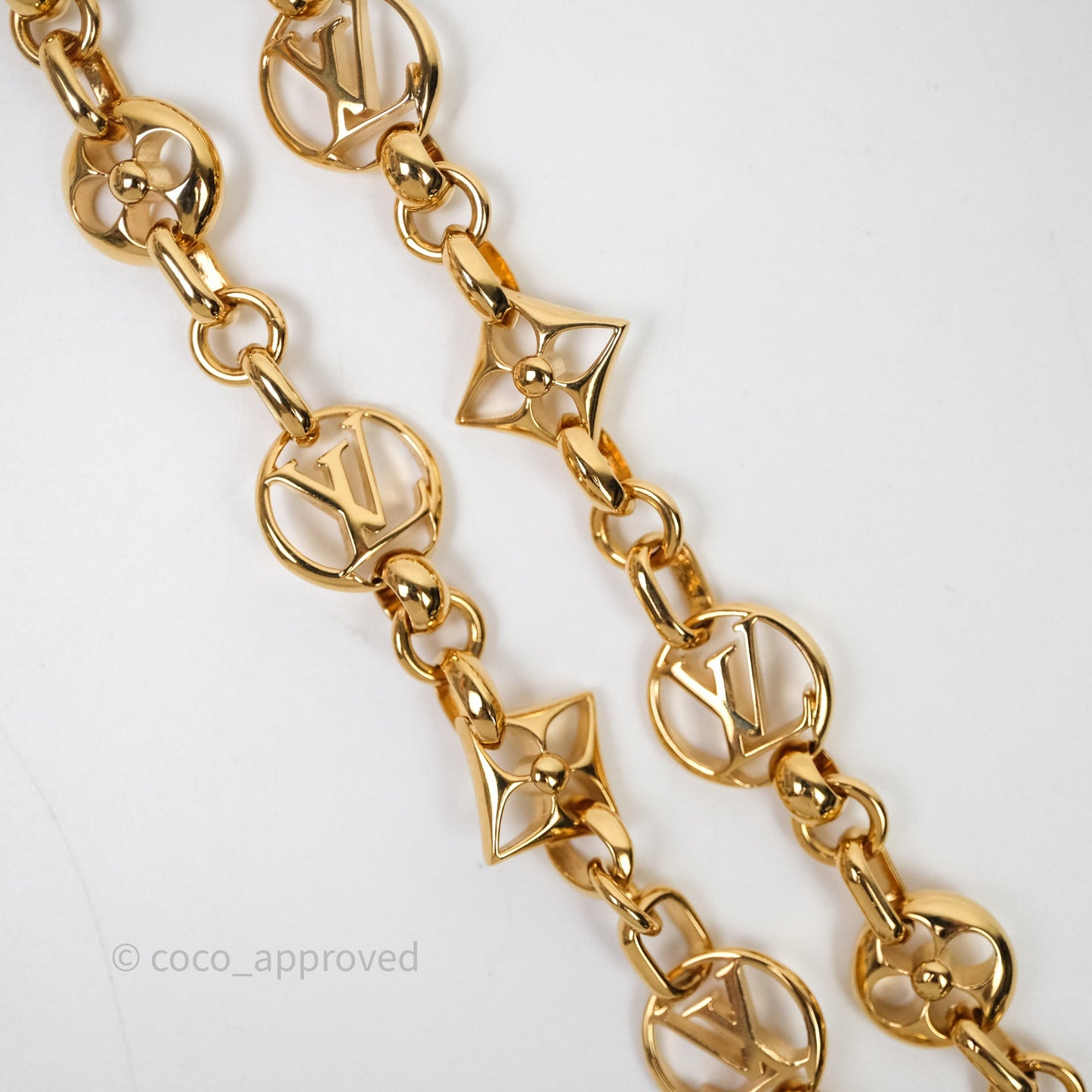 Louis Vuitton Belt Gold Tone