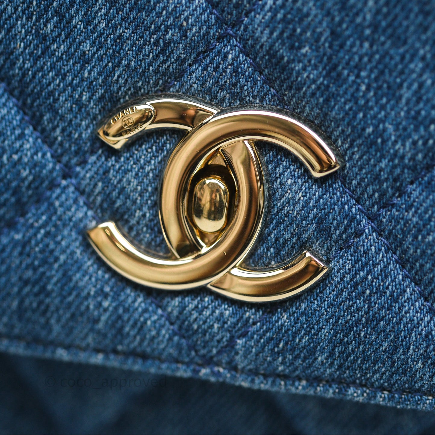 Chanel Small Trendy CC Denim Gold Hardware