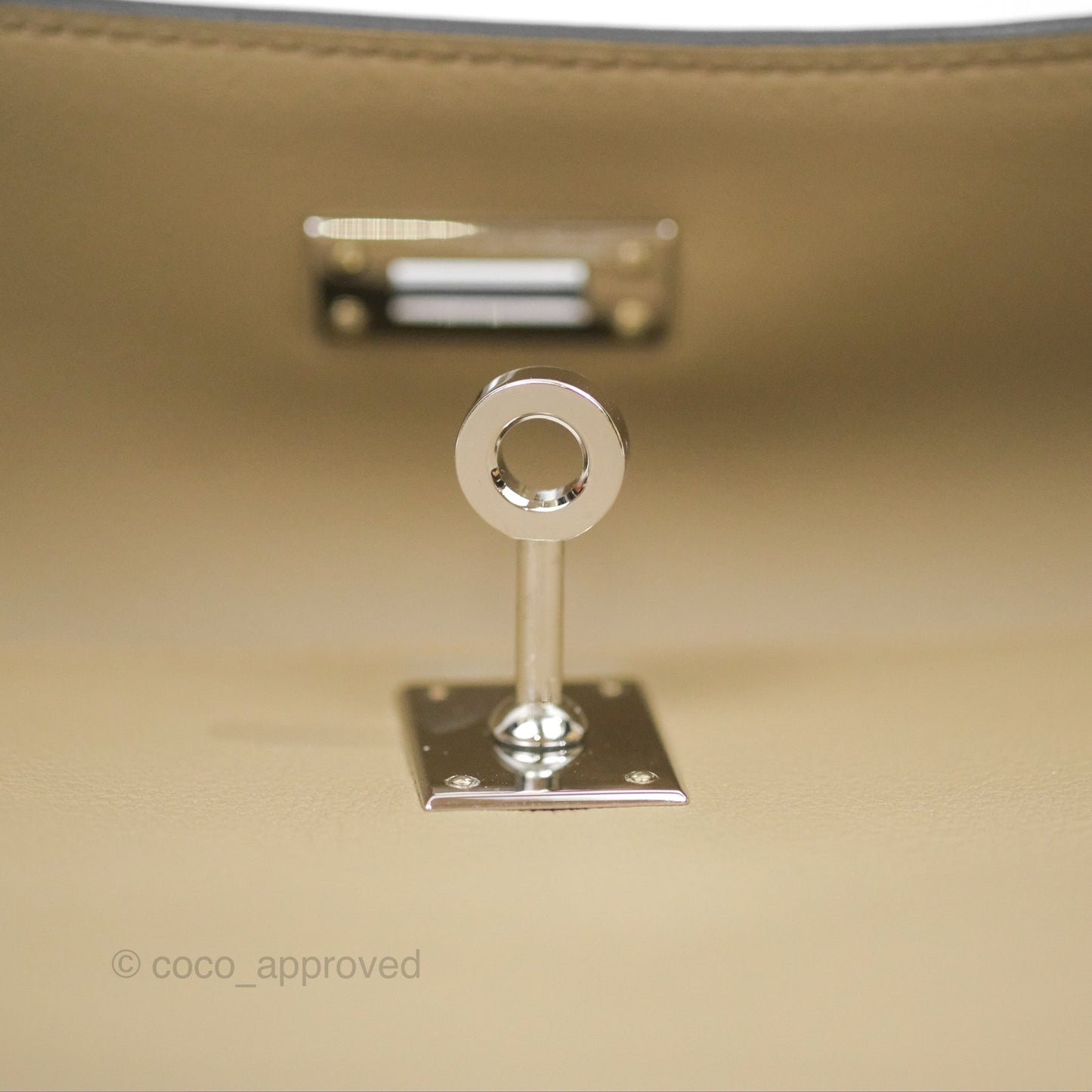 Hermès Kelly Danse II Bag Beige Marfa Palladium Hardware