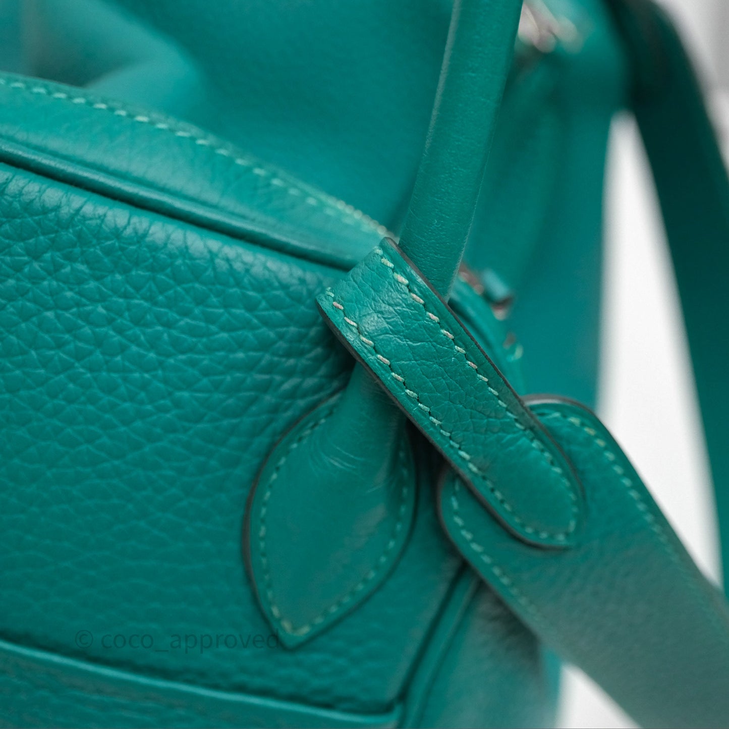 Hermès Lindy 26 Vert Verone U1 Clemence Palladium Hardware