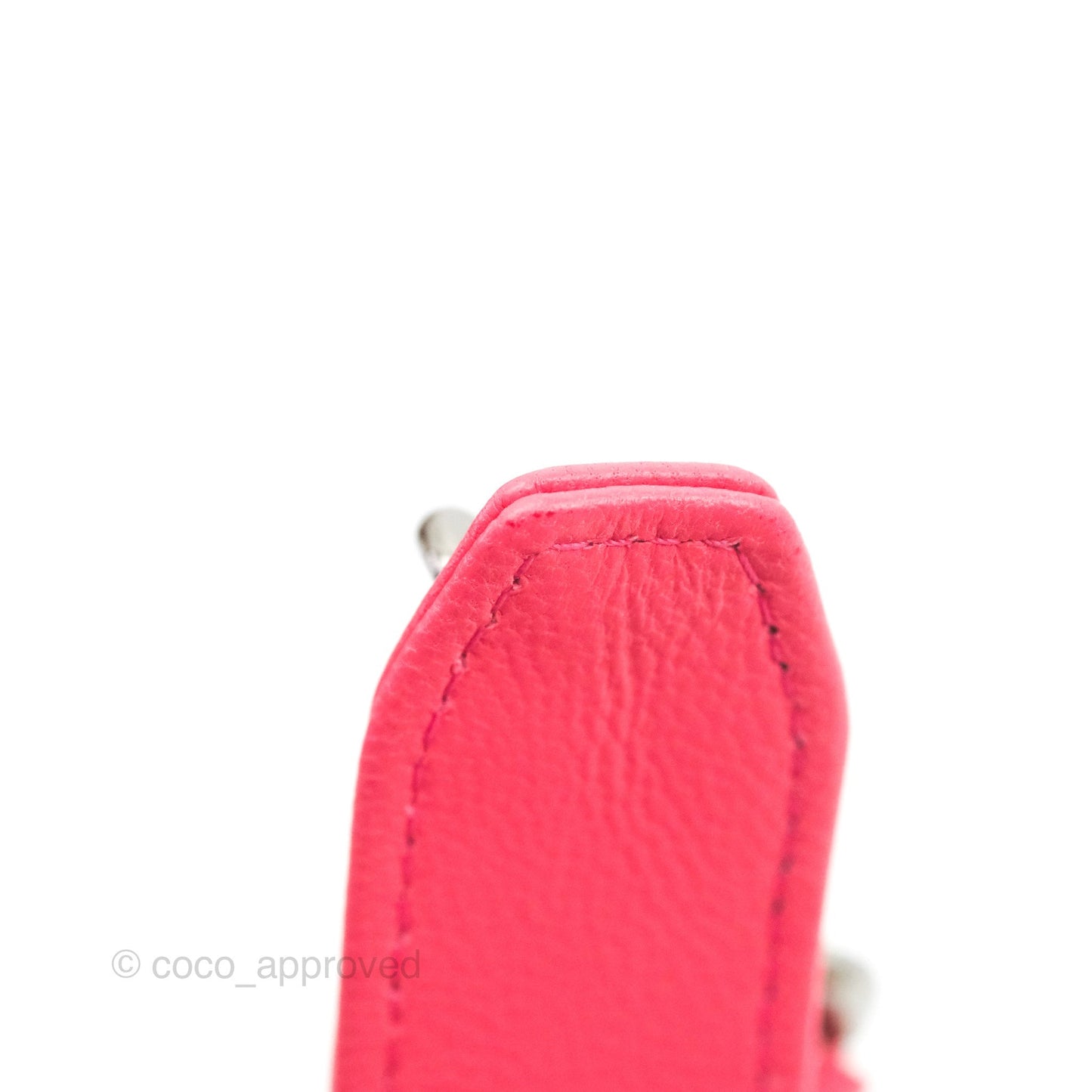 Chanel 19 Round Clutch With Chain Dark Pink Mixed Hardware