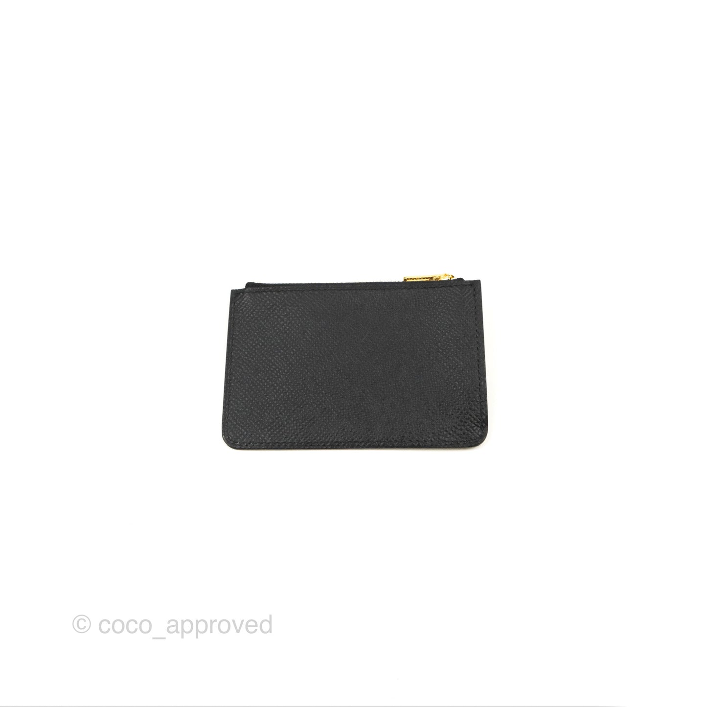 Hermès Constance Slim Wallet Black Epsom Rose Gold Hardware