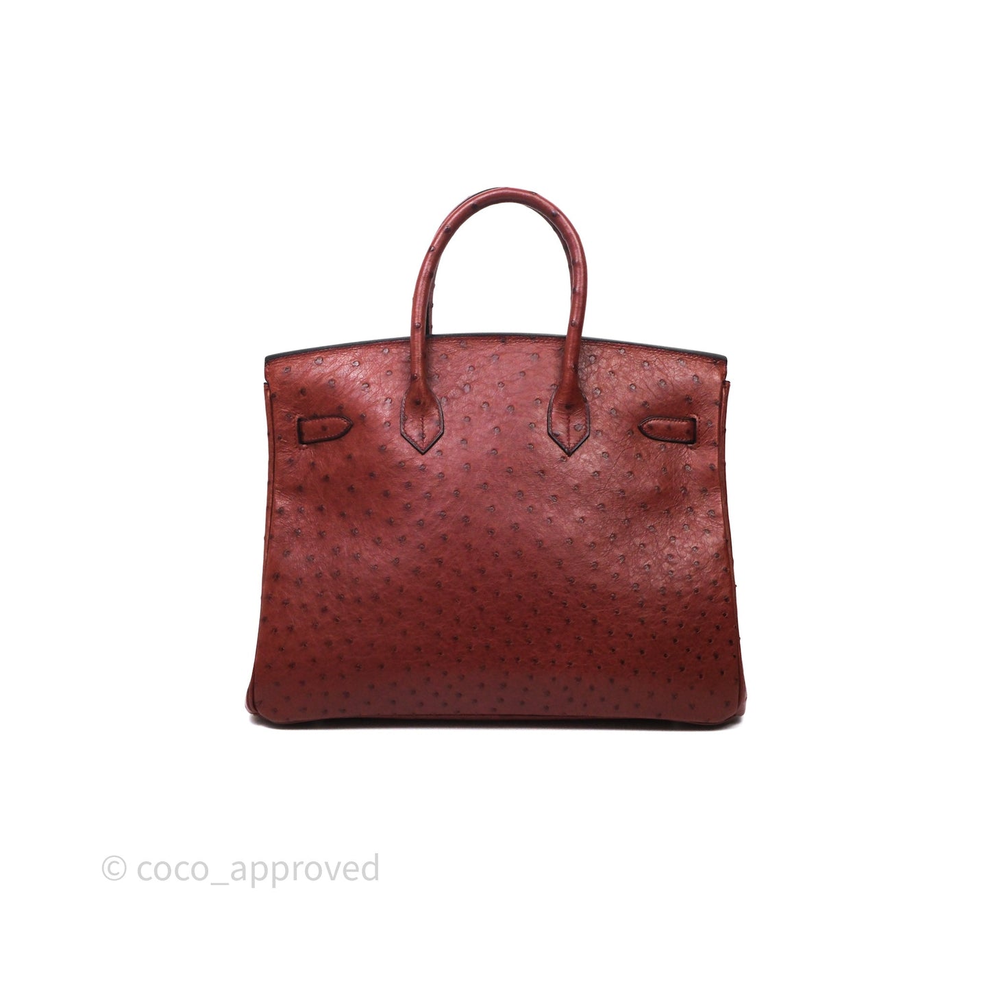 Hermès Birkin 35 Rouge H Ostrich Palladium Hardware