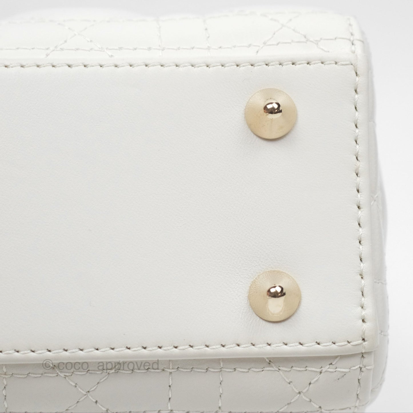 Christian Dior Small Lady Dior My ABCDior Bag Latte Cannage Lambskin