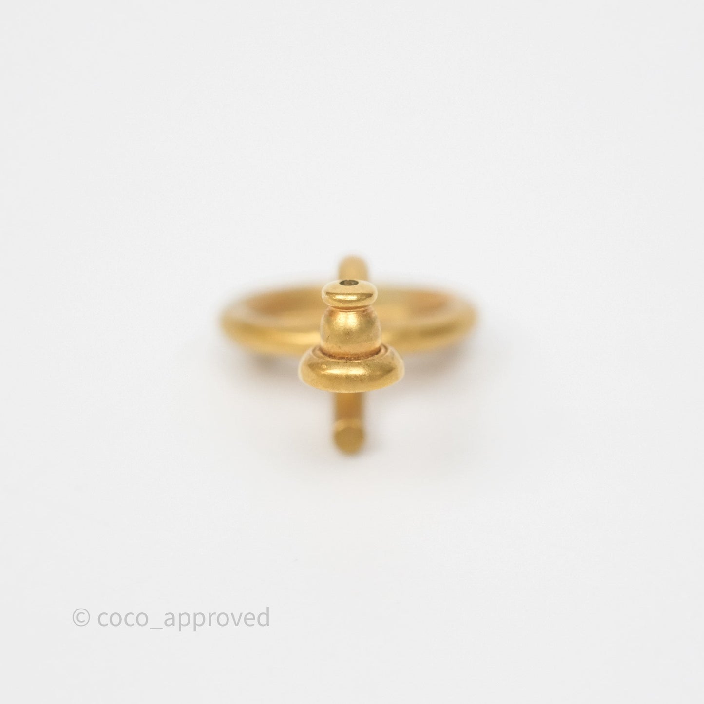 Dior 30 Montaigne Pearl Drop Earrings Aged Gold Tone