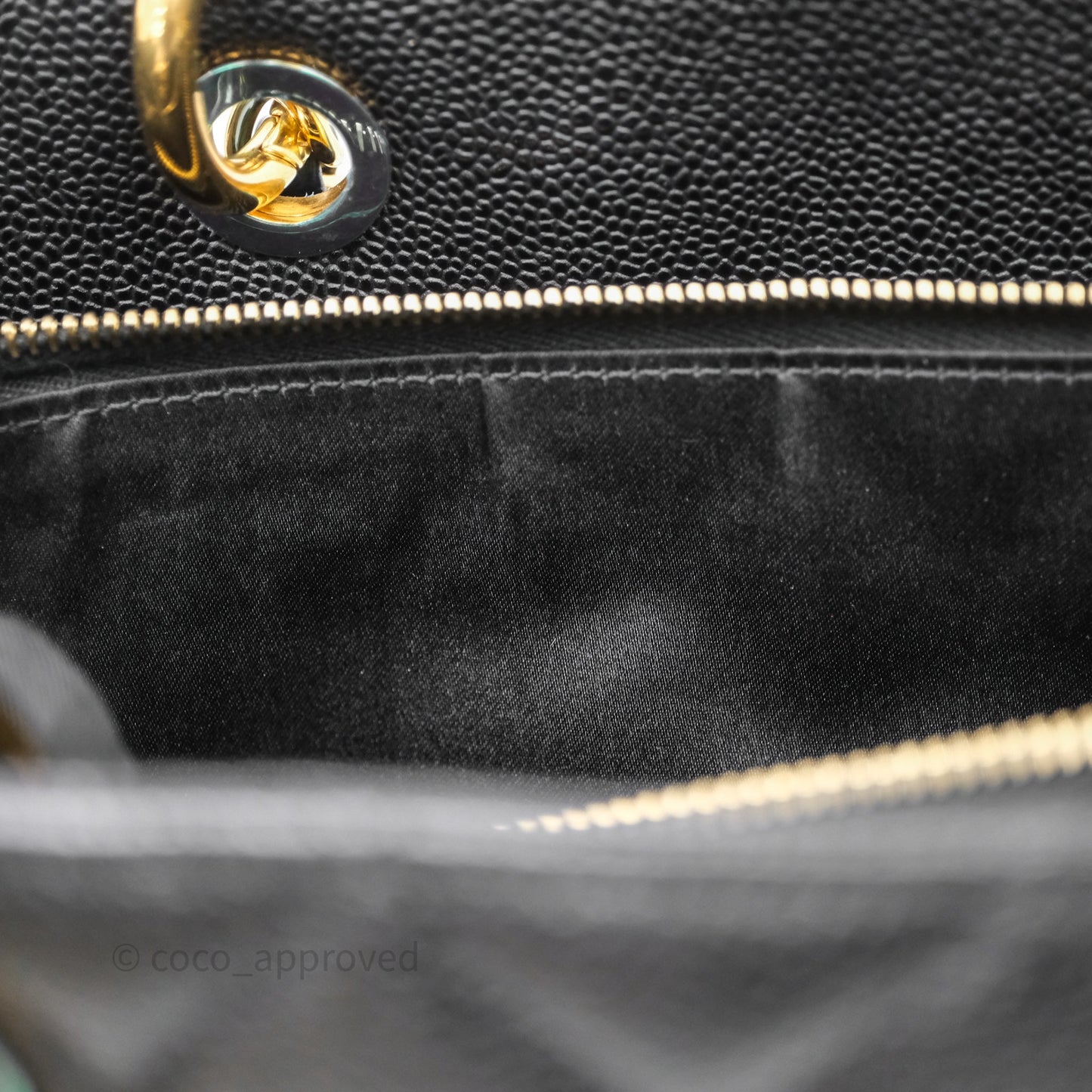 Chanel GST Black Caviar Gold Hardware
