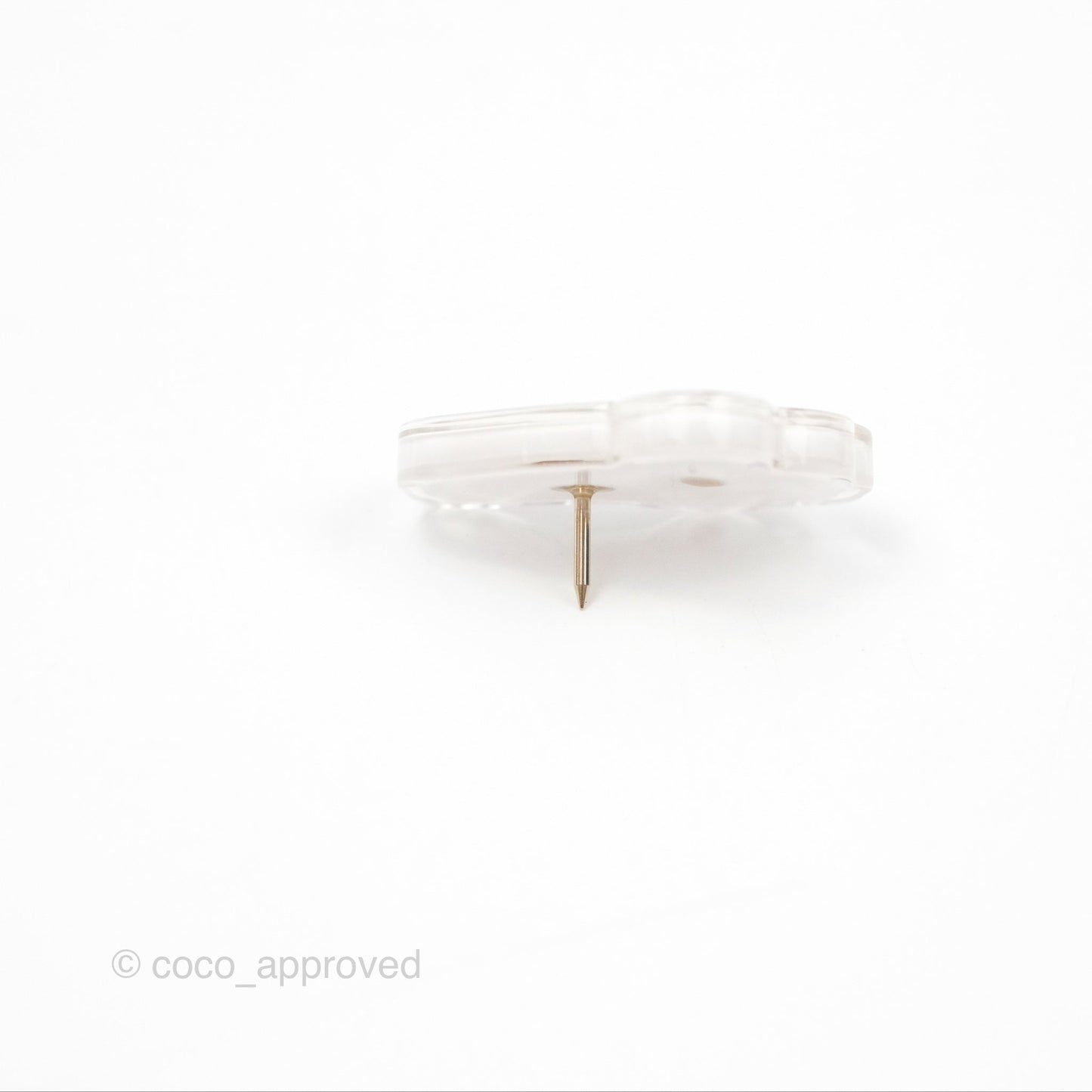 Chanel Crystal Roller Skate Resin Pin Brooch 24C