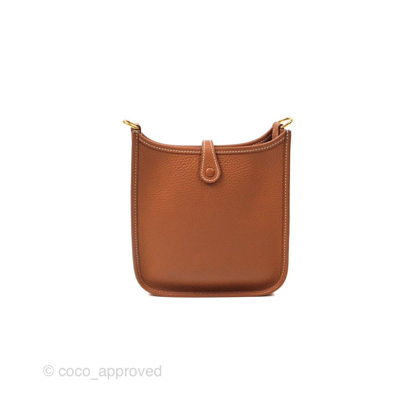 Hermès Mini Evelyne 16 Gold Clemence Gold Hardware