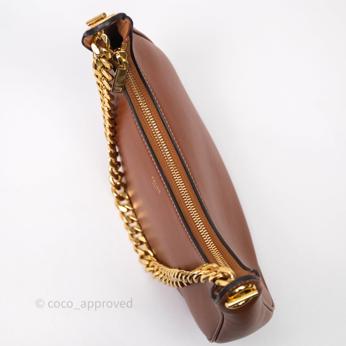 Celine Medium Ava Chain Bag Calfskin Tan