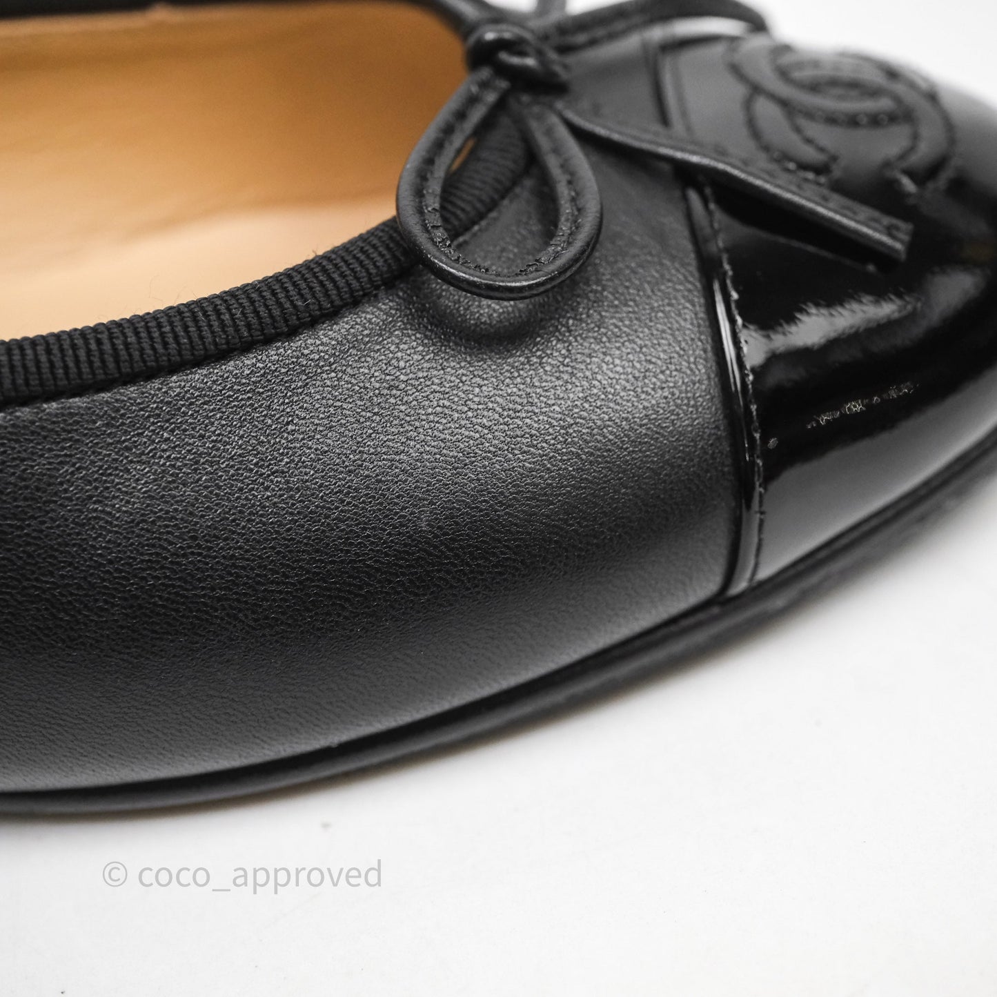 Chanel Ballet Flats Black Size 36.5