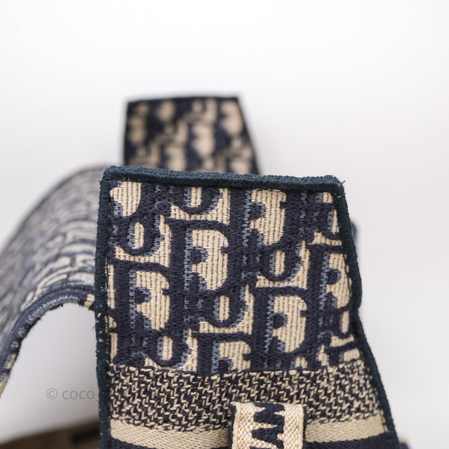 Christian Dior Medium DiorCamp Messenger Bag Oblique Embroidery Blue