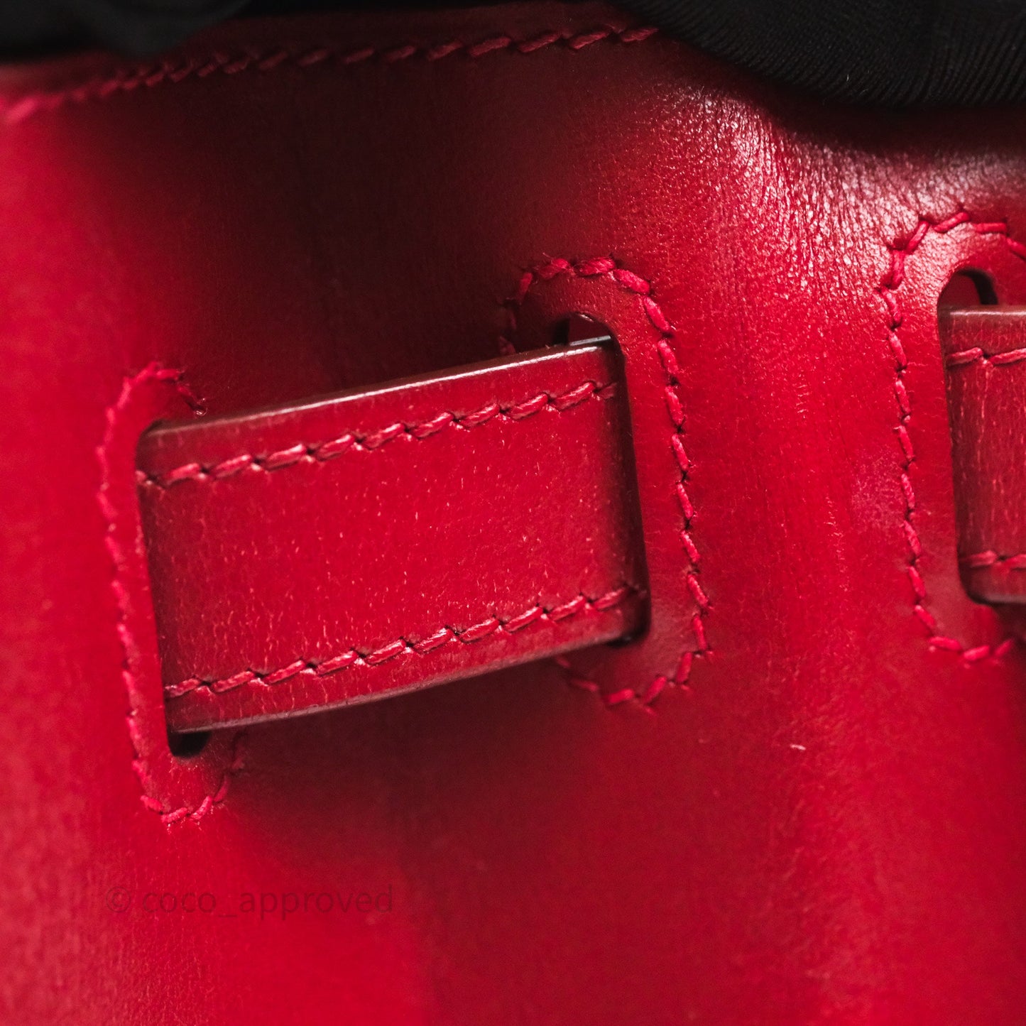 Hermès Vintage Kelly 32 Sellier Rouge Hermes 55 Box Leather Gold Hardware