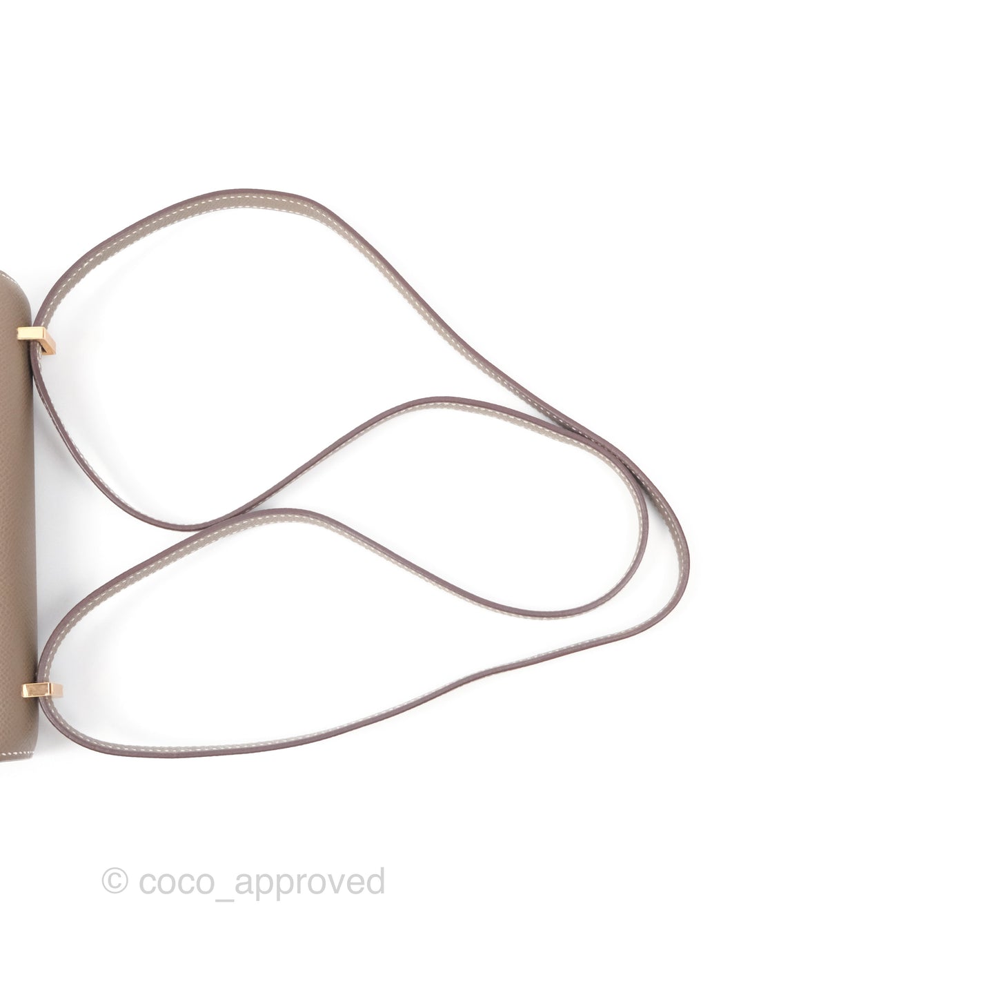 Hermès Constance Mini 18cm Mirror Etoupe 18 Epsom Rose Gold Hardware